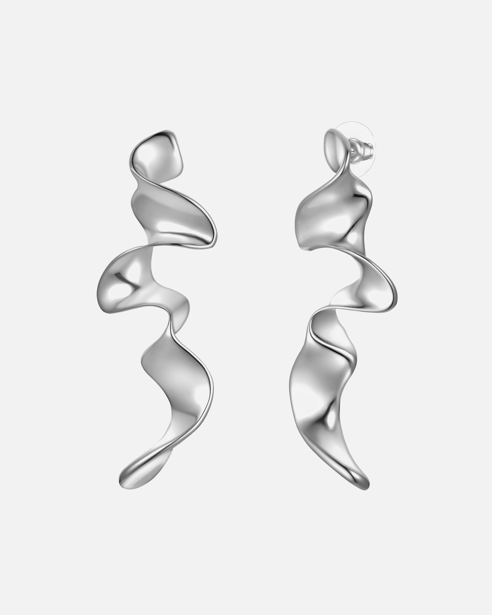 Kolczyki dla Kobieta Kolczyki z Stop metali w Srebrny 70,6 mm