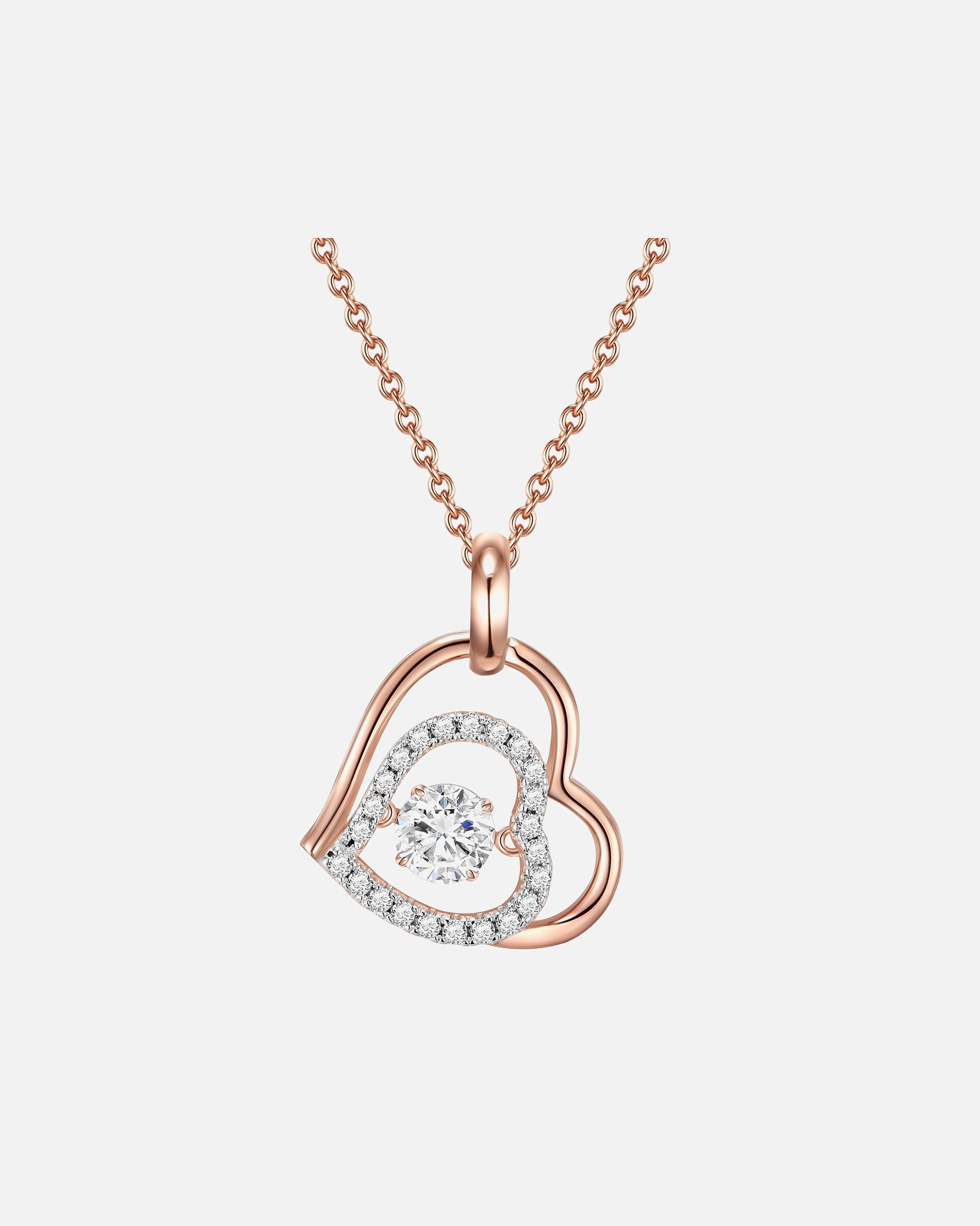 Naszyjnik dla Kobieta Rafaela Donata Naszyjnik srebrny srebro wysokiej próby Cyrkonia różowe złoto 42,0 cm Basiskette + 7,0 cm Verlängerung