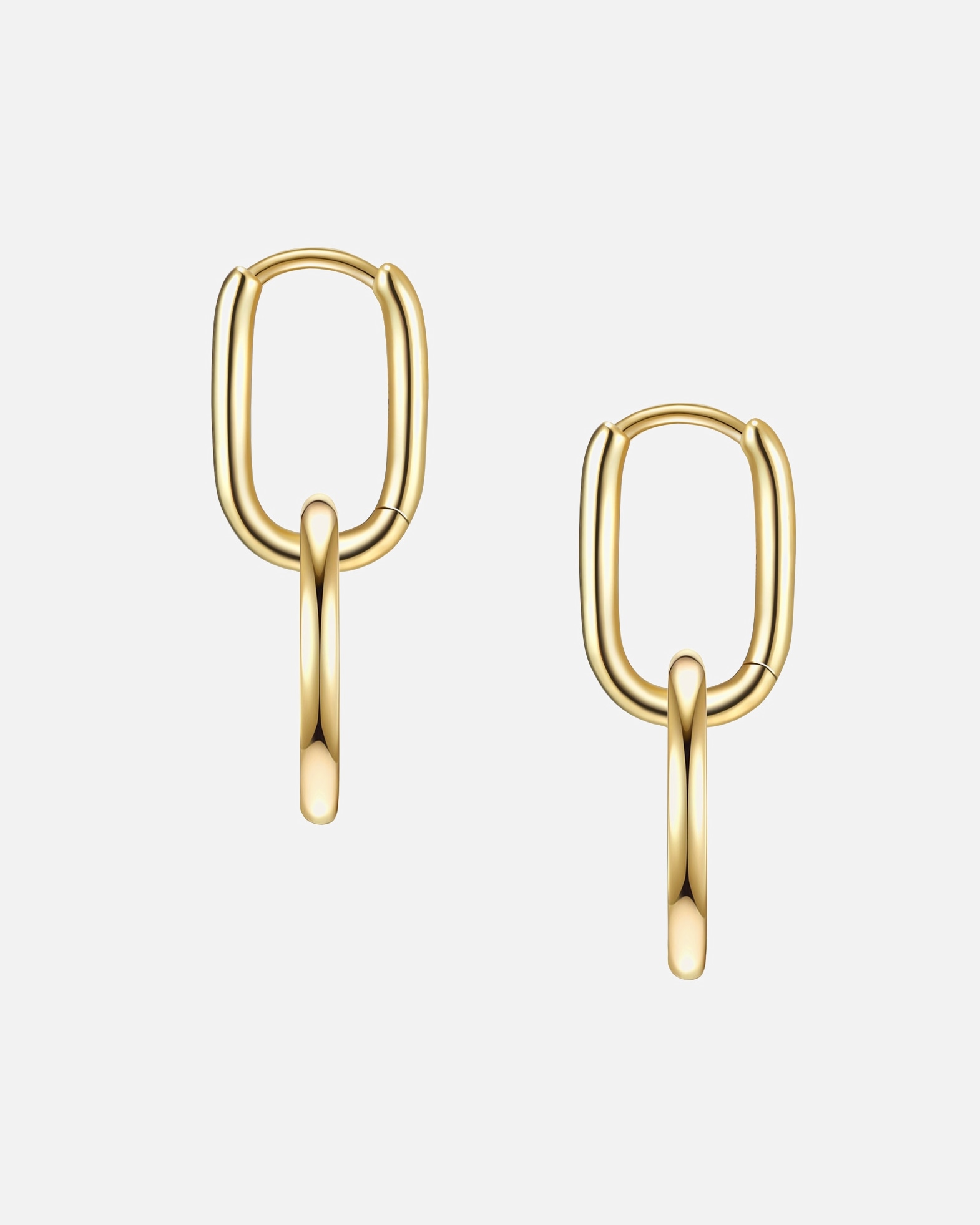 Obrączki dla Kobieta Glanzstücke München Kolczyki z Srebro wysokiej próby w Żółte złoto 32,9 mm