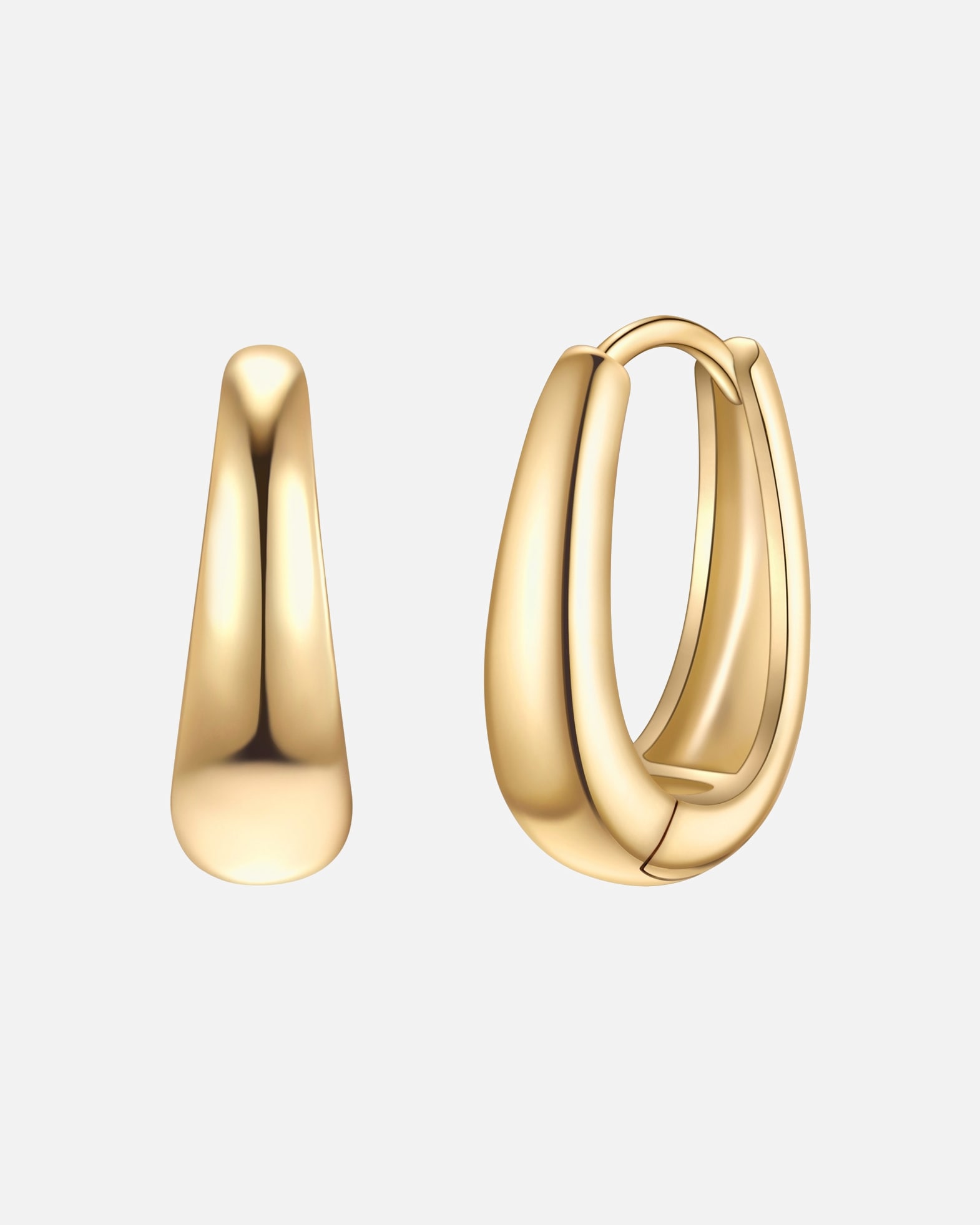 Obrączki dla Kobieta Glanzstücke München Kolczyki kola ze srebra próby 925 w kolorze zlotym 17,5 mm