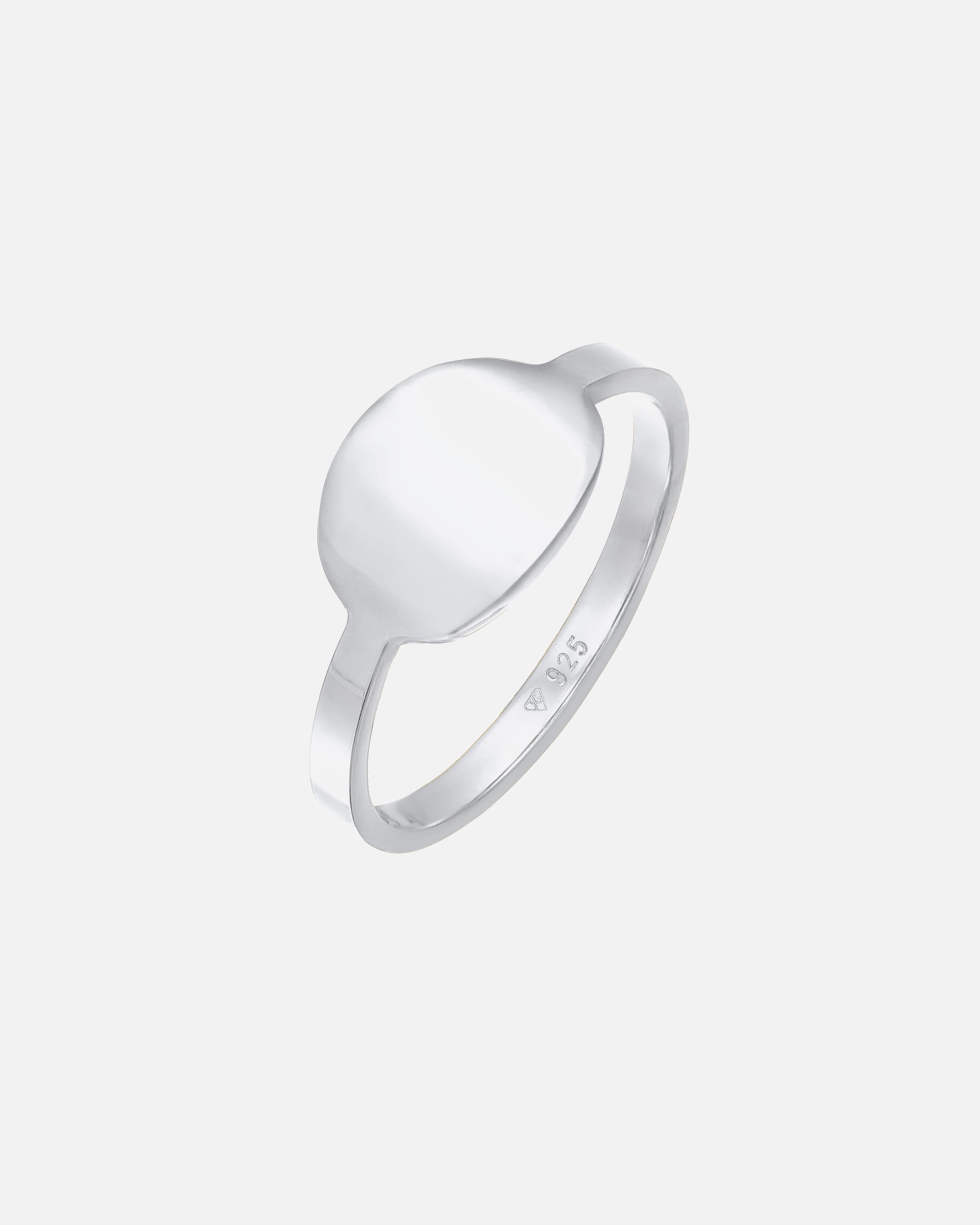 Pierścionek dla Kobieta Elli Damski sygnet Basic Trend Geo Minimal wykonany ze srebra próby 925 Sterling Silver 54