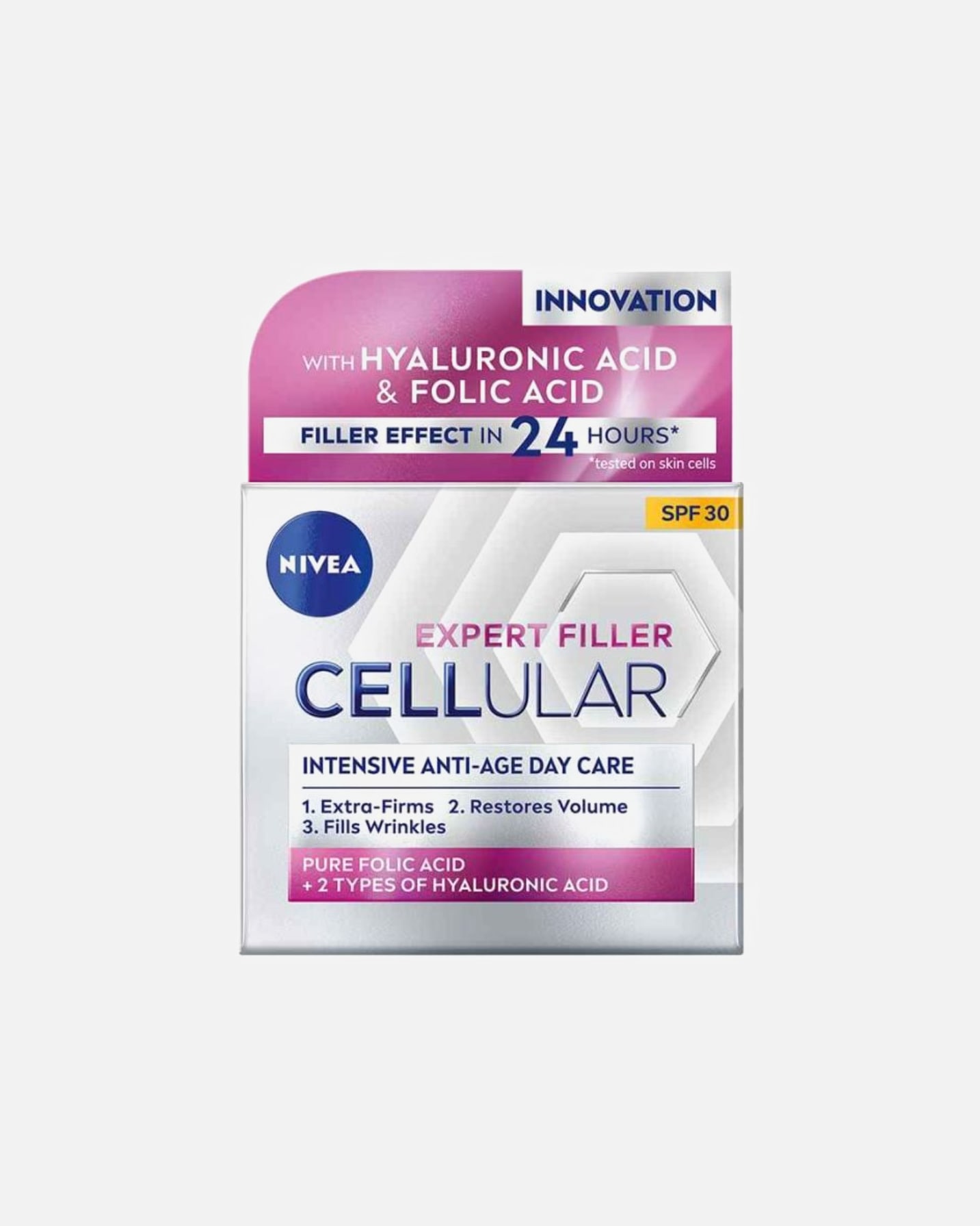 Krem do twarzy dla Kobieta NIVEA Hyaluron Cellular Filler + Ujędrnienie 50 ml