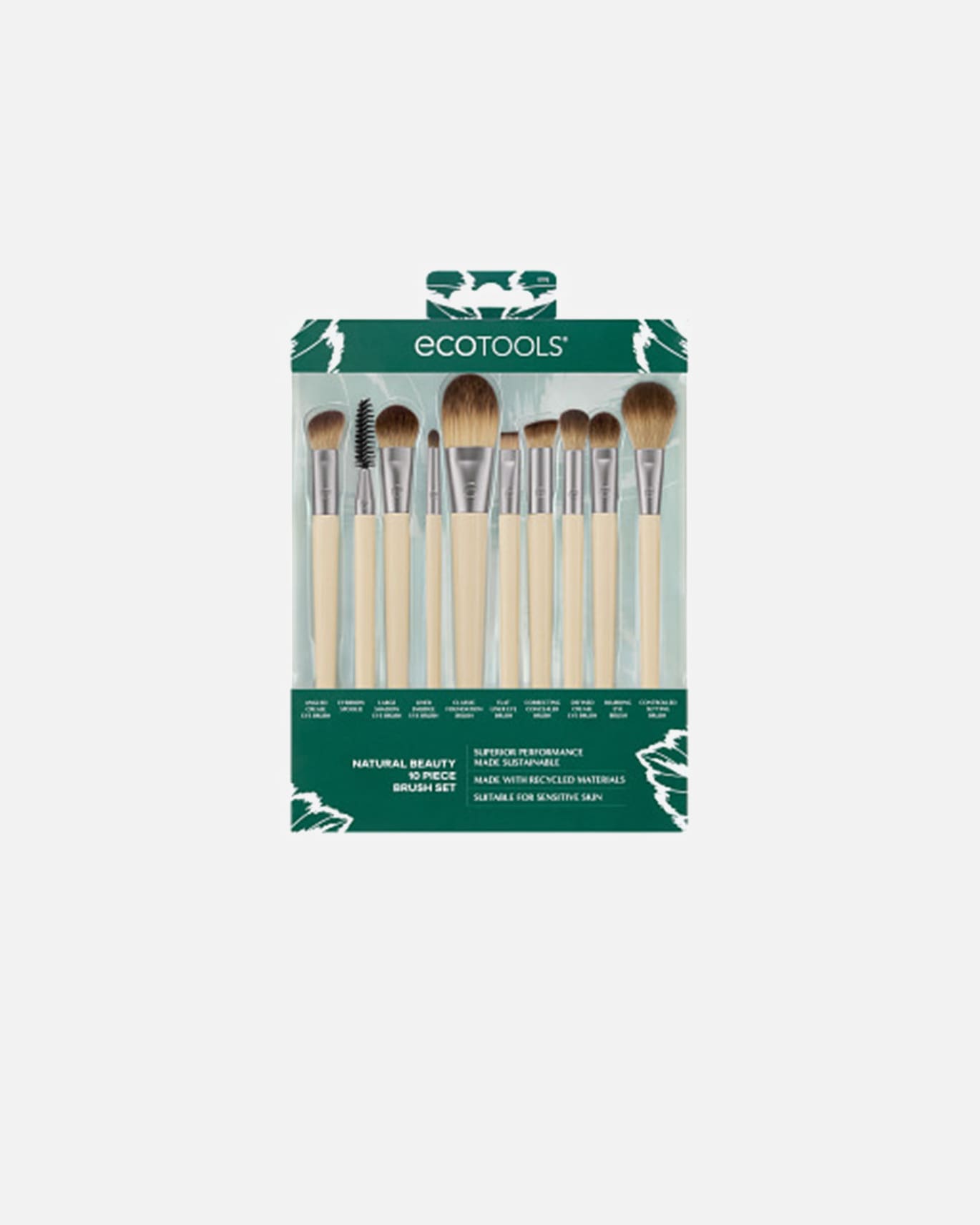 Zestaw pędzli dla Unisex Ecotools ZESTAW PĘDZLI DO MAKIJAŻU NATURAL BEAUTY 1 sztuka