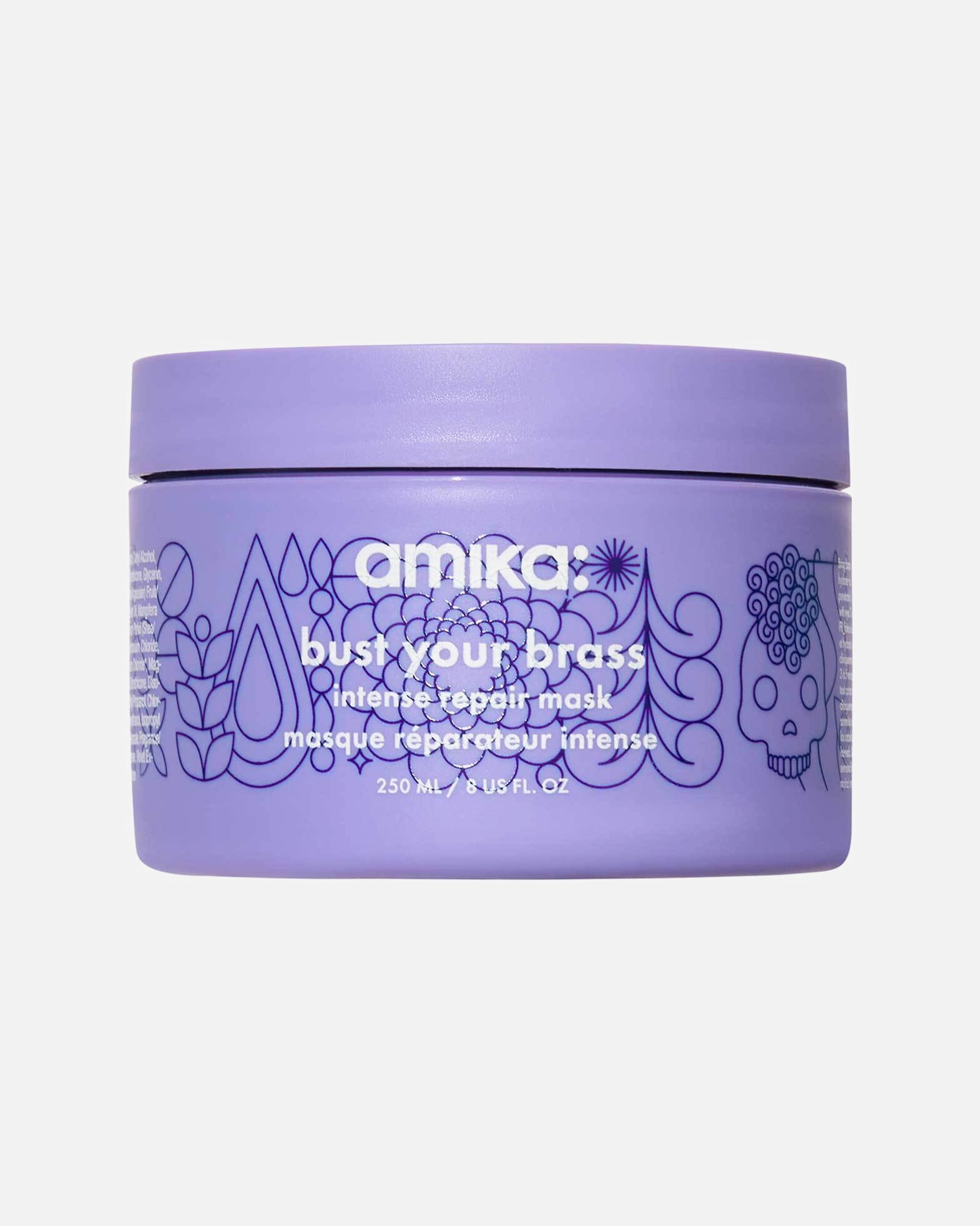 Kuracja do włosów dla Unisex Amika bust your brass cool blonde intense repair mask 250 ml