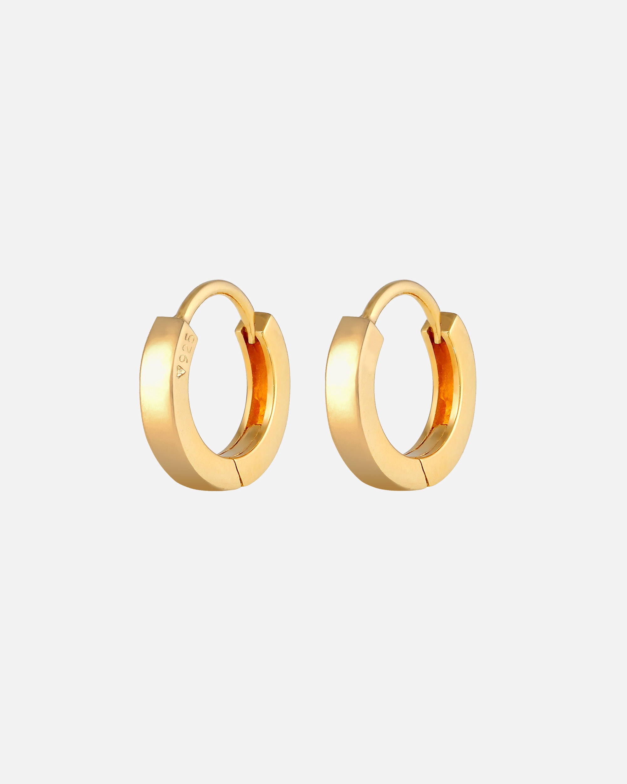 Obrączki dla Kobieta Elli Damskie kreole Basic Minimal Discreet w srebrze SREBRO 925 Sterling Silver goldfarben