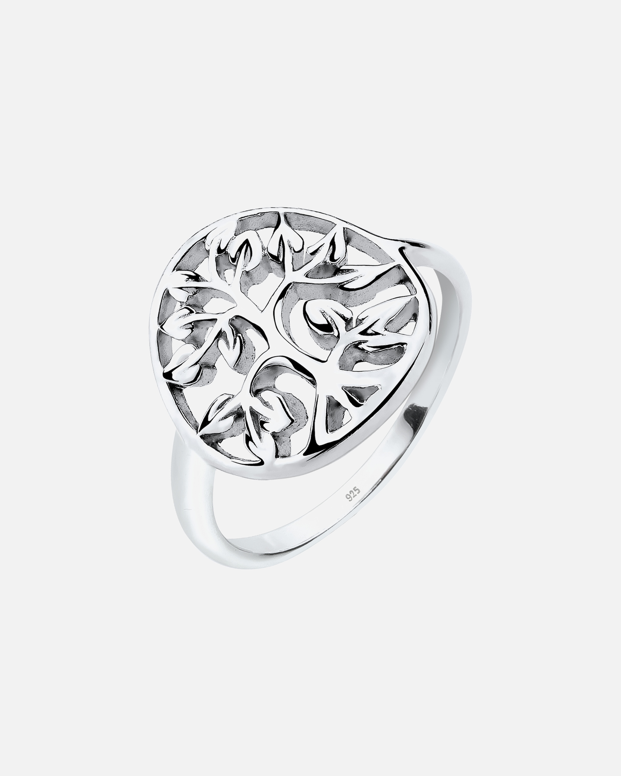 Pierścionek dla Kobieta Elli Damskie drzewo życia symbol kwiatowy w srebrze próby 925 Sterling Silver 54