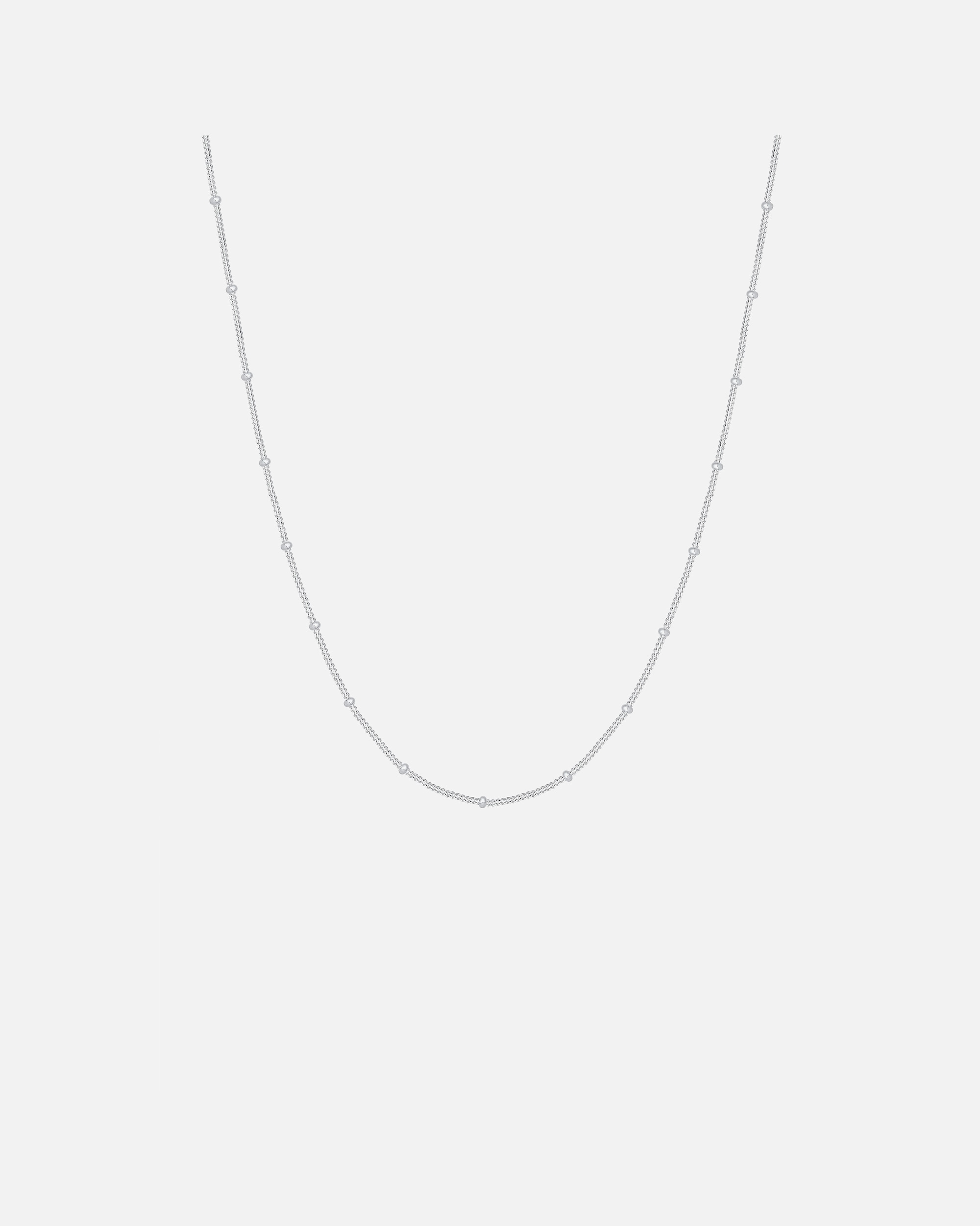 Naszyjnik dla Kobieta Damski łańcuszek kulka Basic Classic delikatne srebro 925 Sterling Silver 80988 60