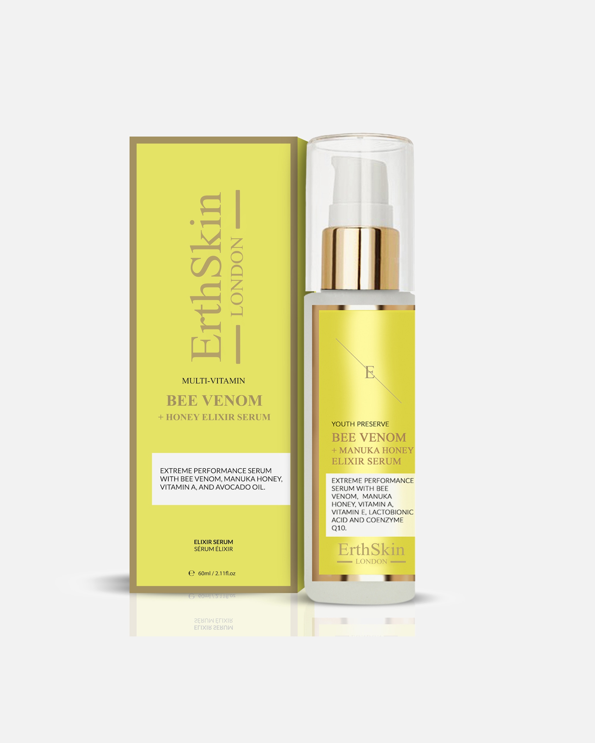 Serum nawilżające dla Kobieta ErthSkin London Serum z eliksirem z jadu pszczelego i miodu manuka 1 sztukakaka