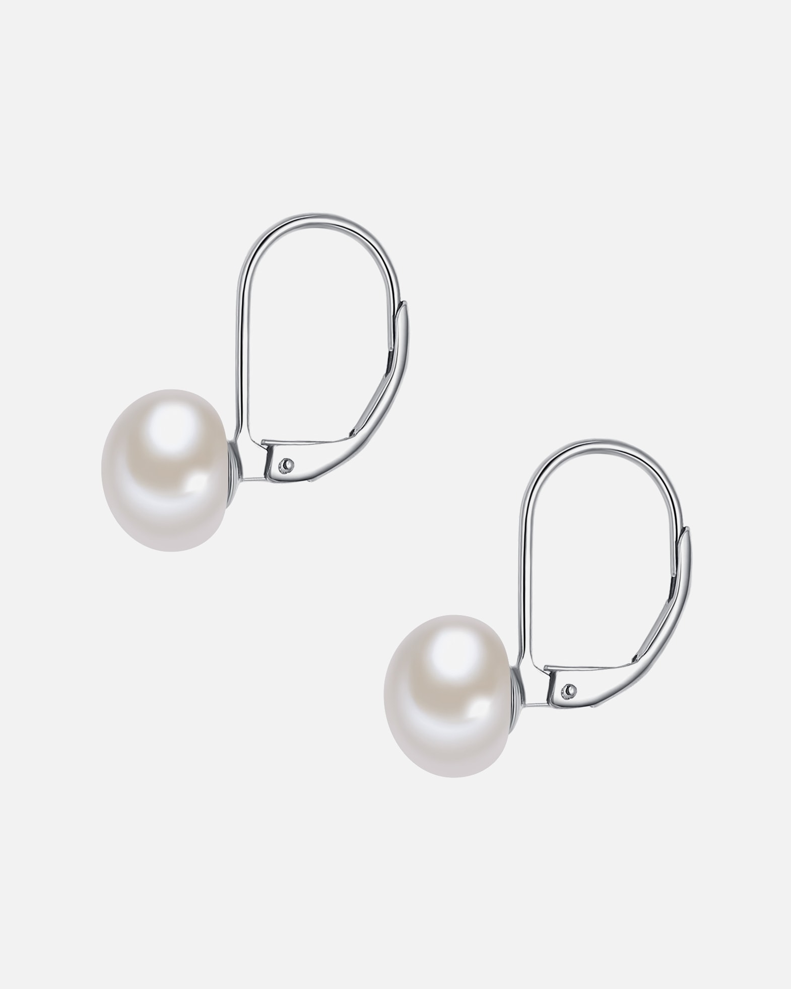 Obrączki dla Kobieta Lulu & Jane Srebro wysokiej pr óby Perła hodowlana słodkowodna 18,0 mm