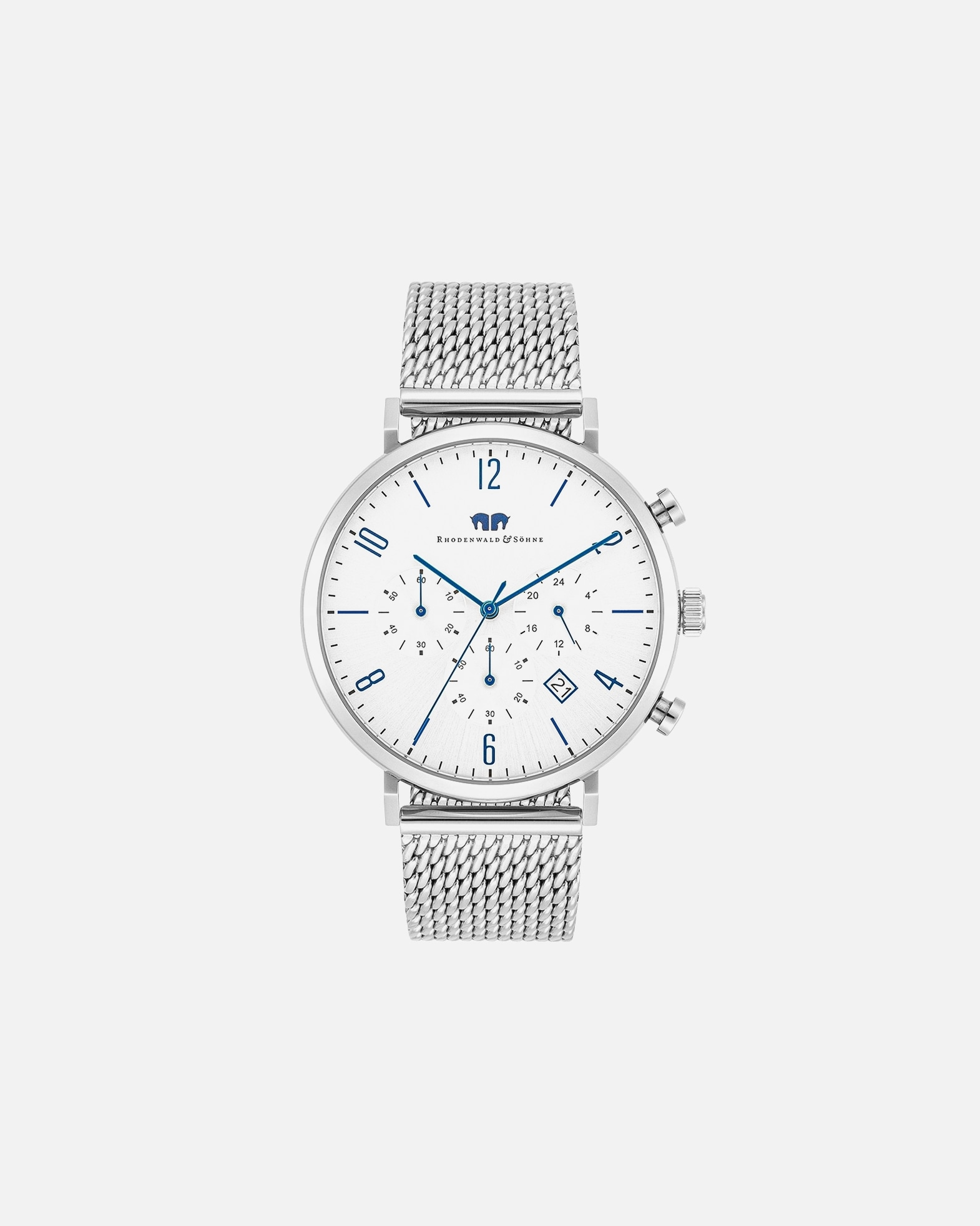 Zegar dla Mężczyzna Chronograf Arakon Srebrny Stal nierdzewna Srebrny 42,0 mm