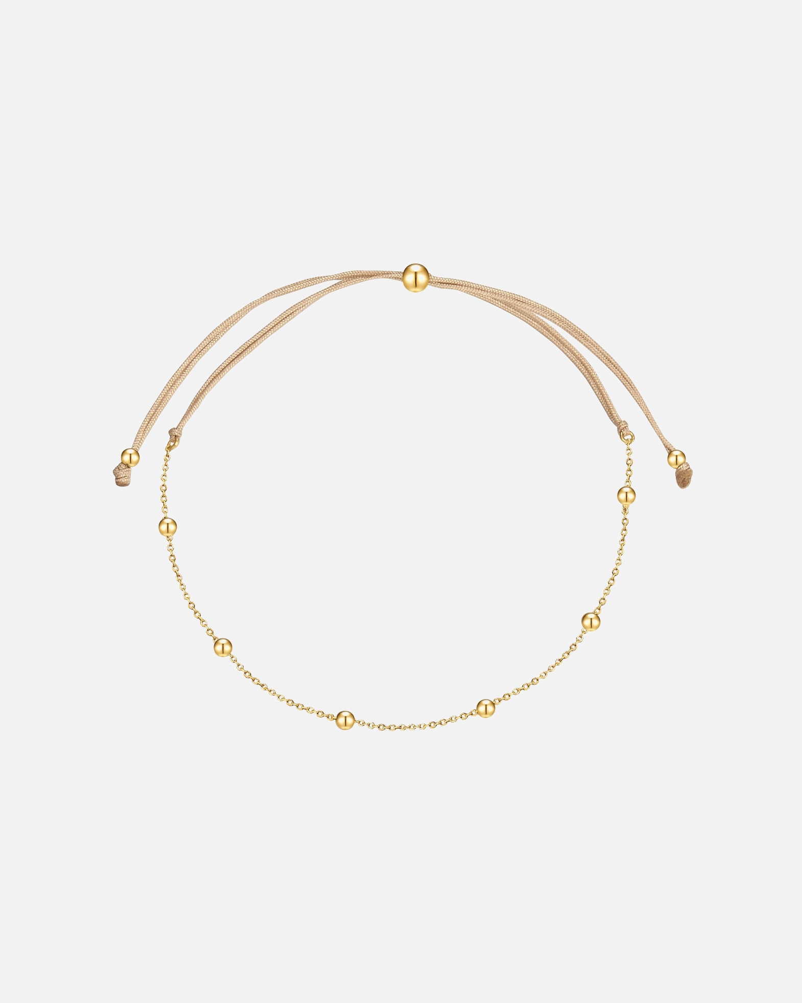 Bransoletka dla Kobieta Bransoletka z Srebro wysokiej próby w Żółte złoto 15,0 - 22,0 cm, flexibel einstellbar