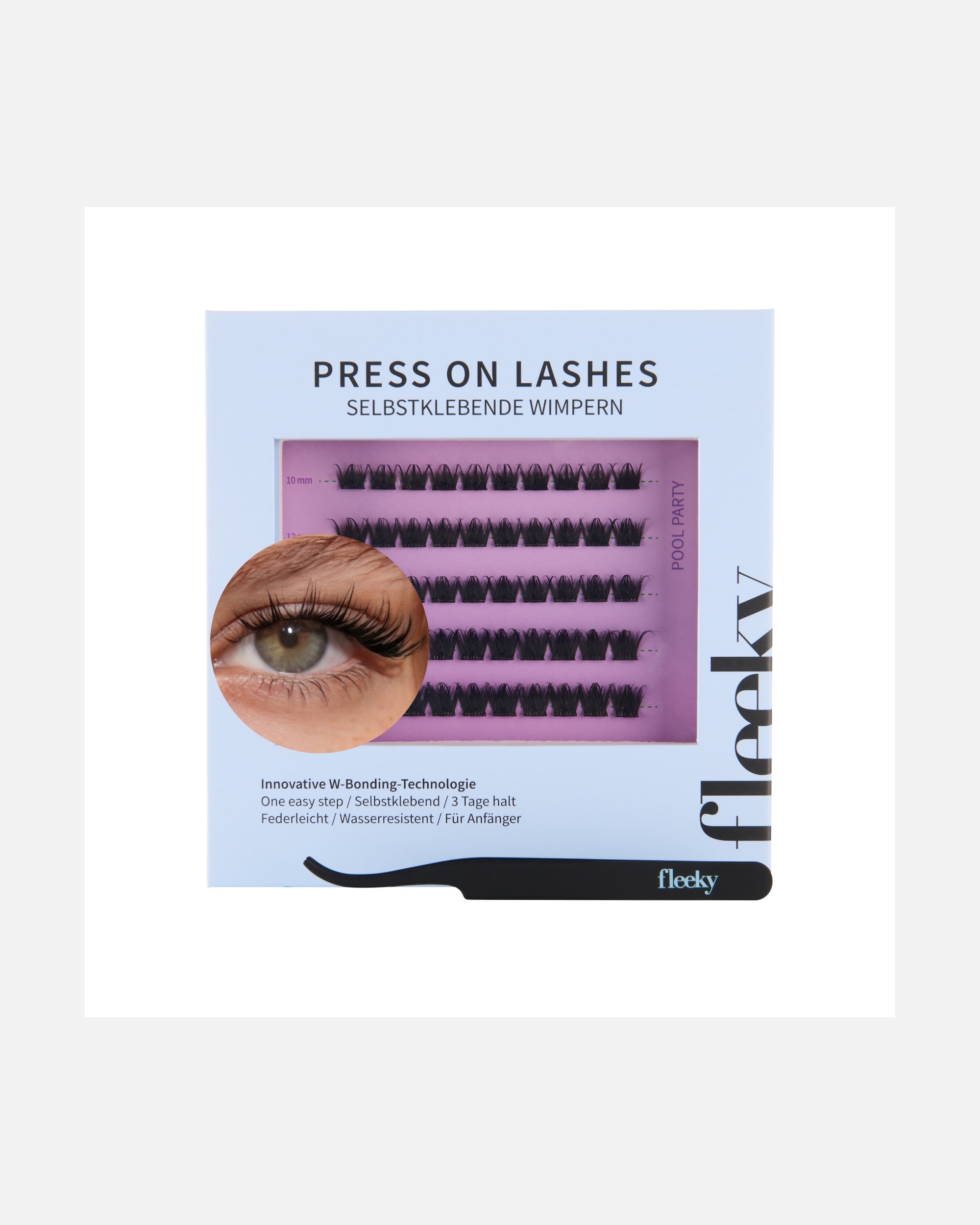 Sztuczne rzęsy dla Unisex Fleeky 50 szt.