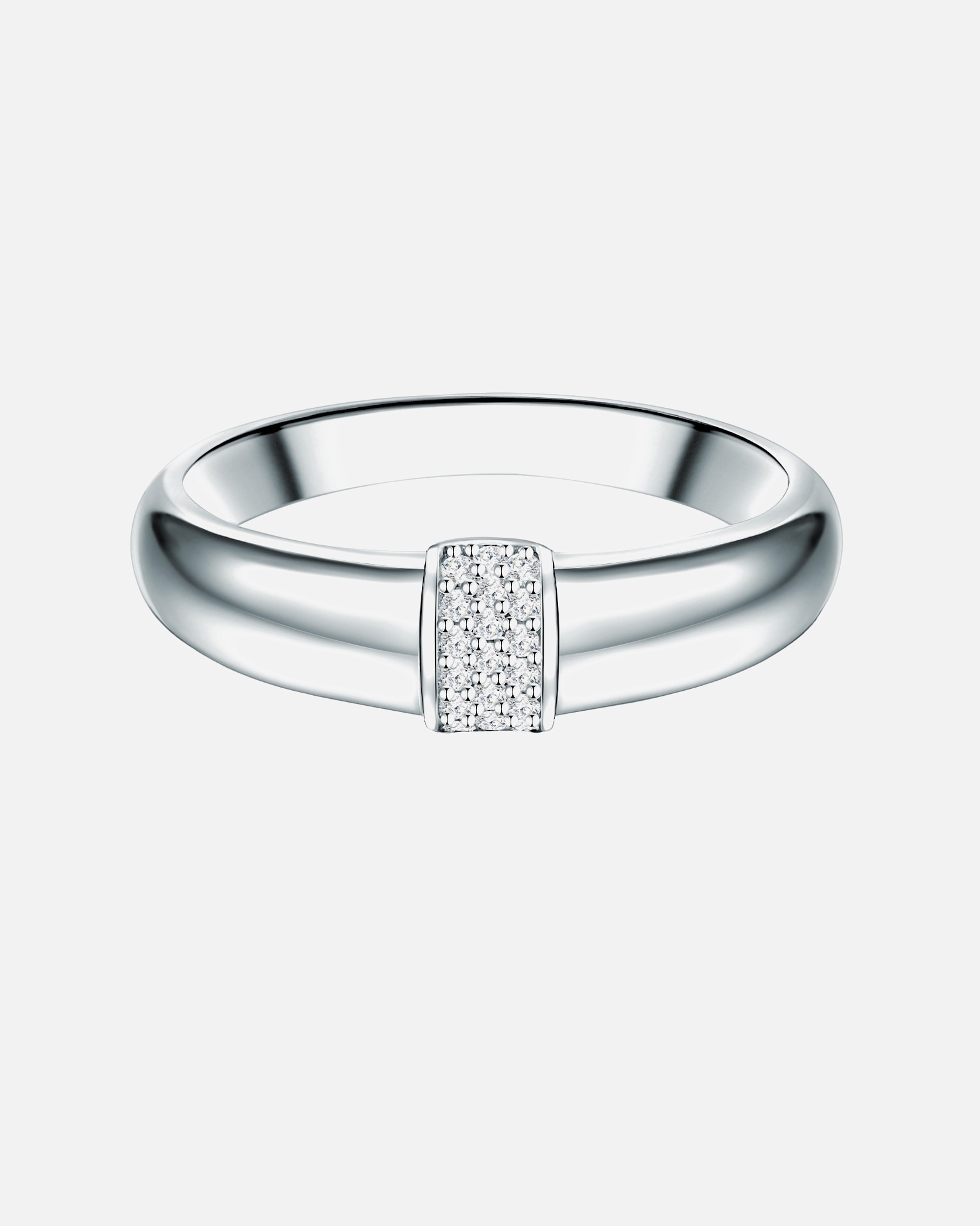 Pierścionek dla Kobieta Trilani Srebrny pierścionek srebro wysokiej próby Cyrkonia srebrny 52