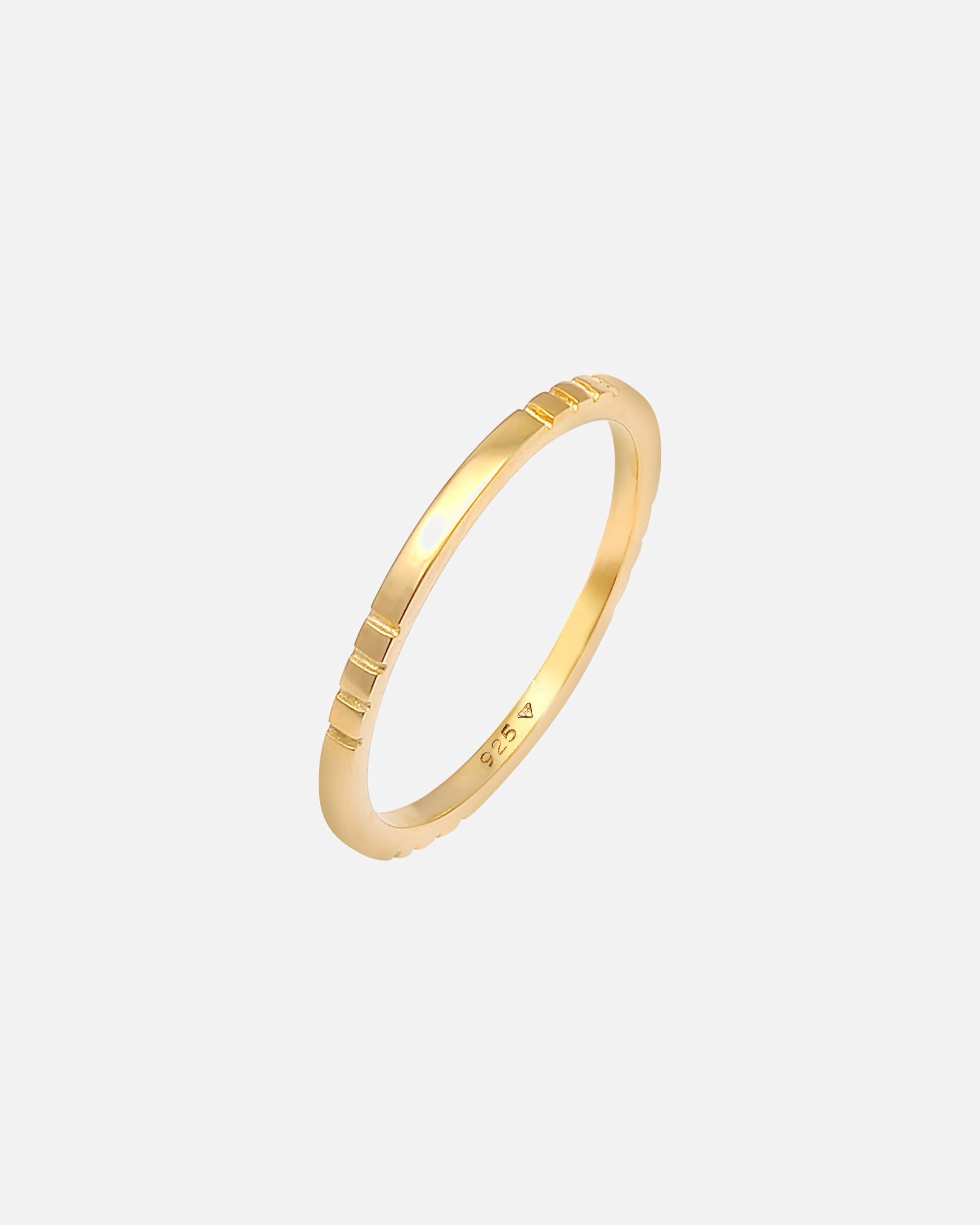 Pierścionek dla Kobieta Elli Ladies Stacking Ring Ring Bandring Trend w 925 Sterling Silver Plated. 54