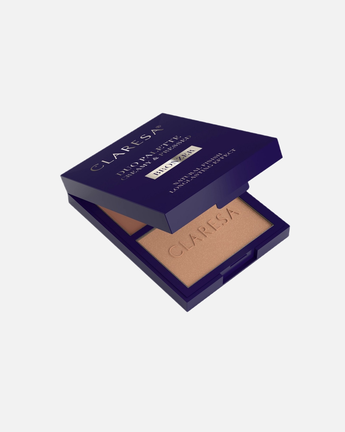 Cień do powiek dla Kobieta Claresa Duo Palette Creamy & Pressed Bronzer 02 Sun Tropez