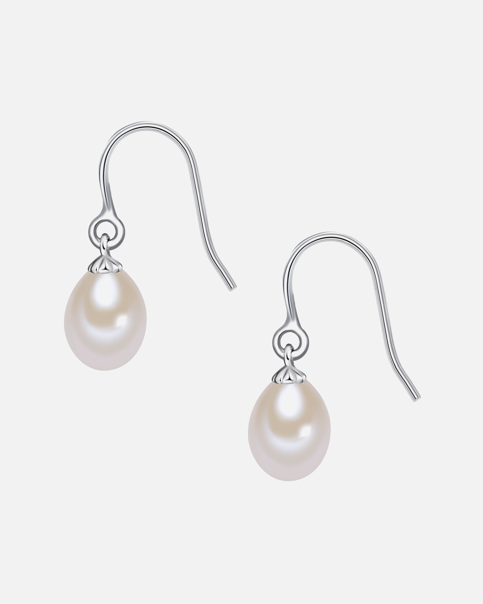 Kolczyki dla Kobieta Lulu & Jane Srebro wysokiej pr óby Perła hodowlana słodkowodna 24,6 mm