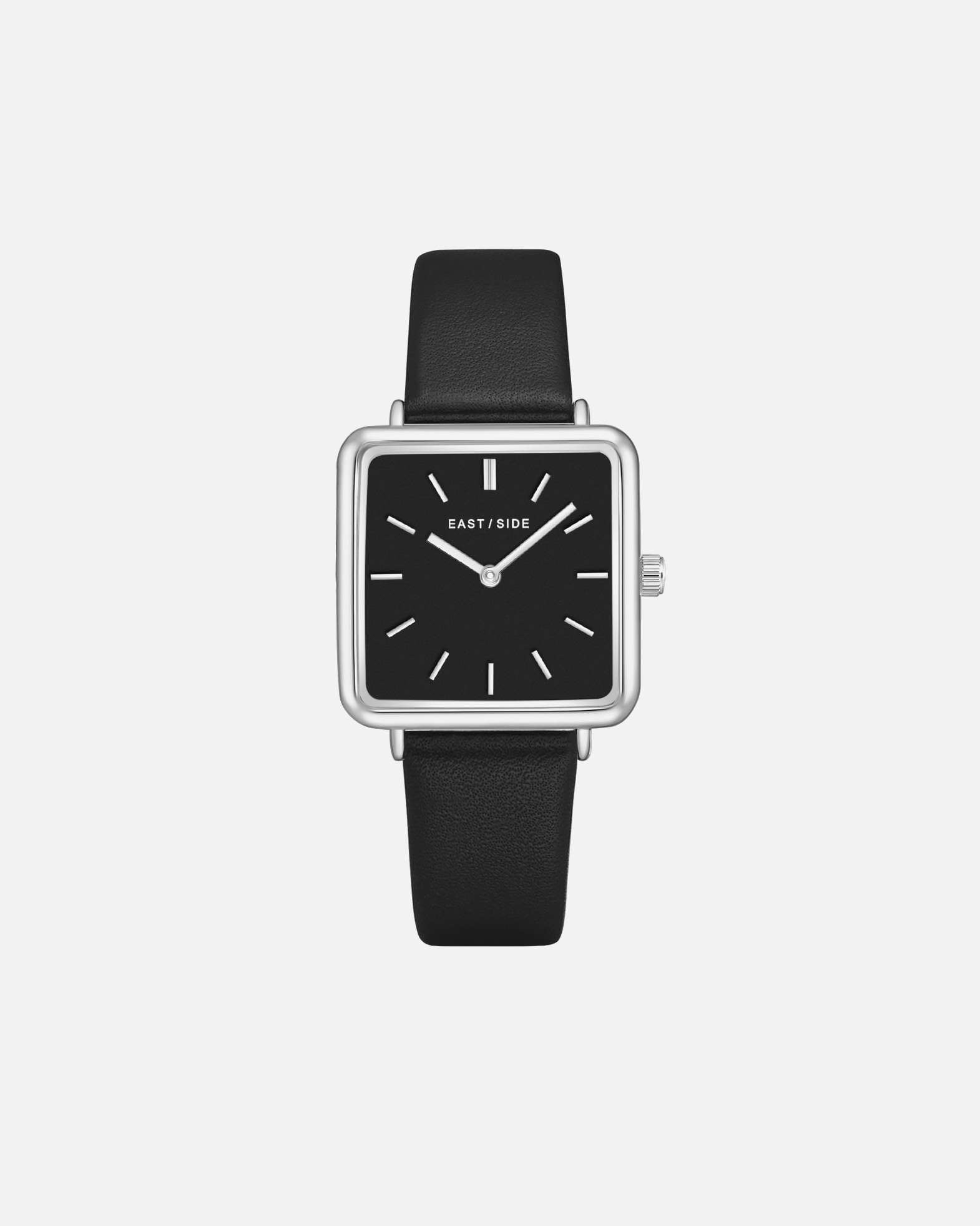 Zegar dla Kobieta Zegarek kwarcowy Grand Srebrny Skóra naturalna Czarny 37,3 mm