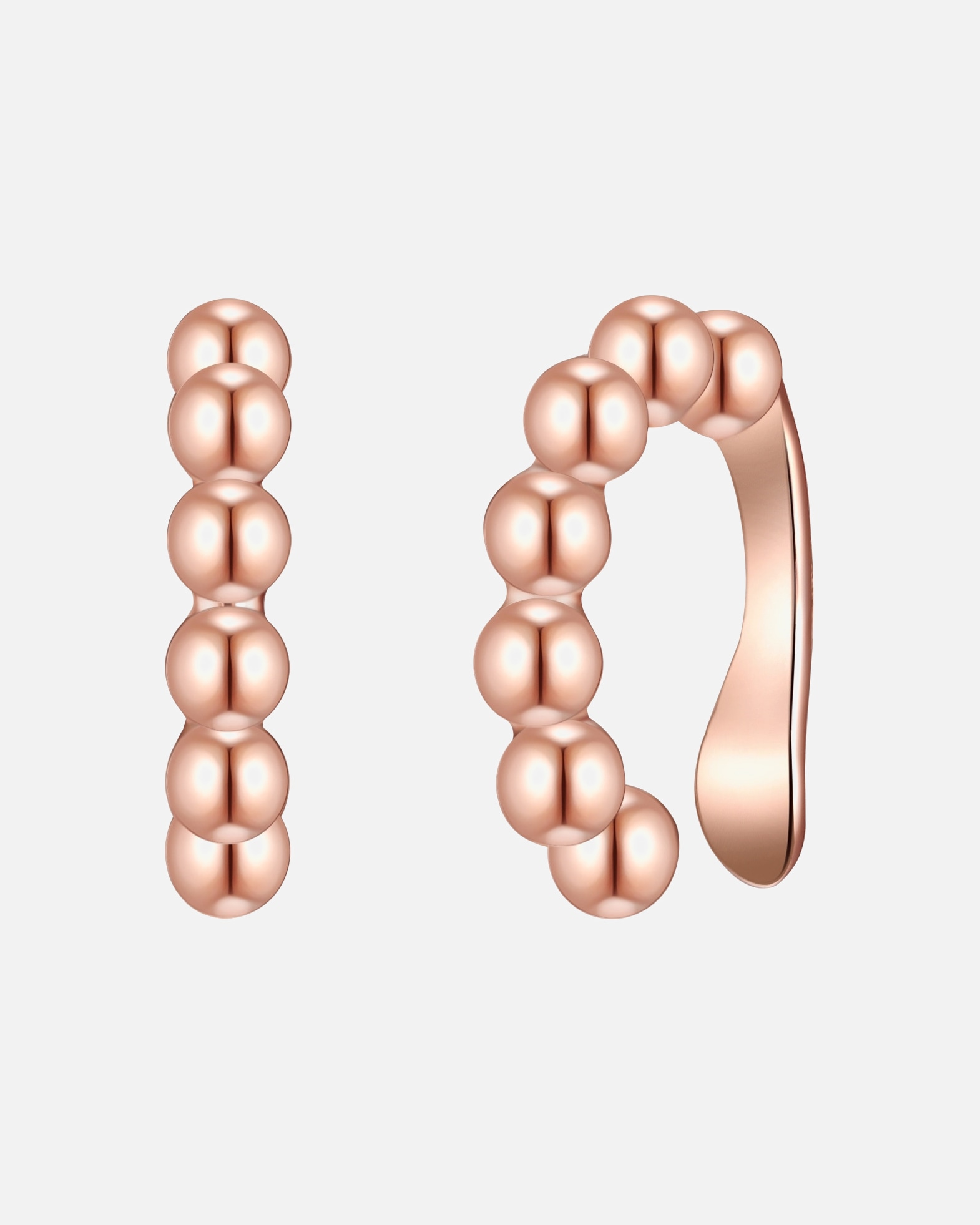 Obrączki dla Kobieta Kolczyki Mosiadz Różowy złoty 15,9 mm