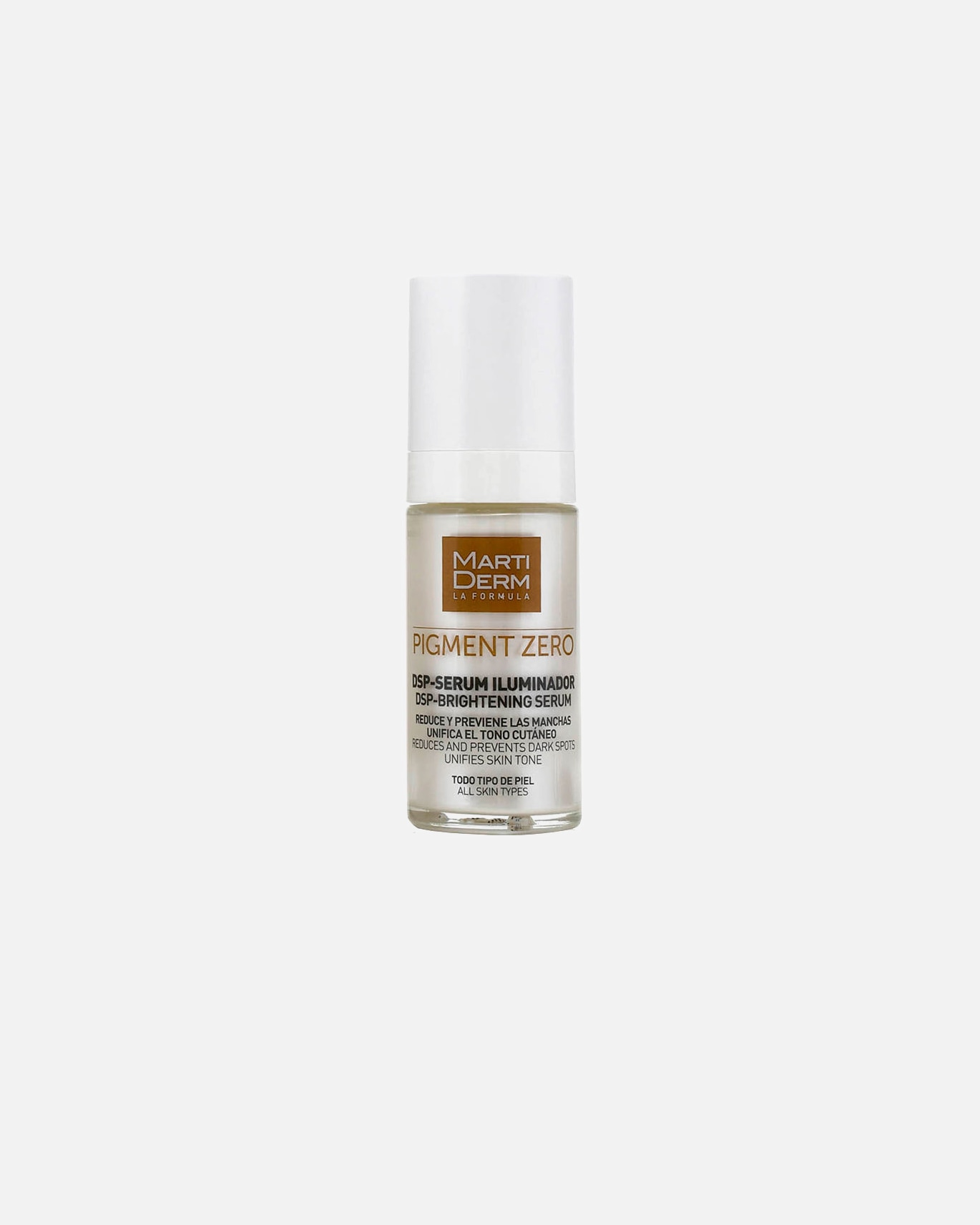 Pielęgnacja przeciw plamom pigmentowym dla Unisex Martiderm PIGMENT ZERO DSP Depigmentujące serum rozświetlające 30 ml