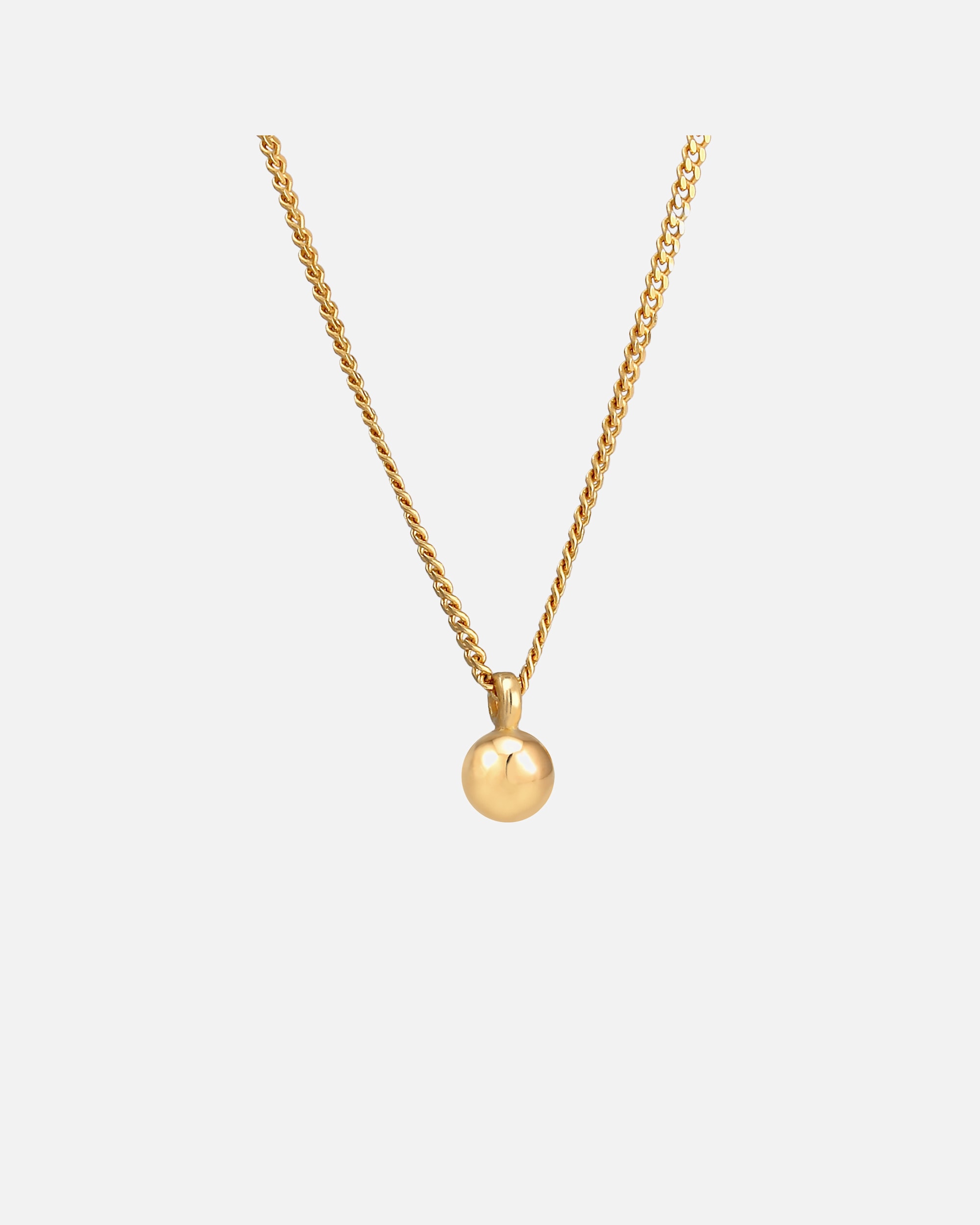 Naszyjnik dla Kobieta Elli Damski wisior kulkowy Geo Look łańcuch pancerka Basic Trend pozłacane srebro 925 Sterling Silver goldfarben