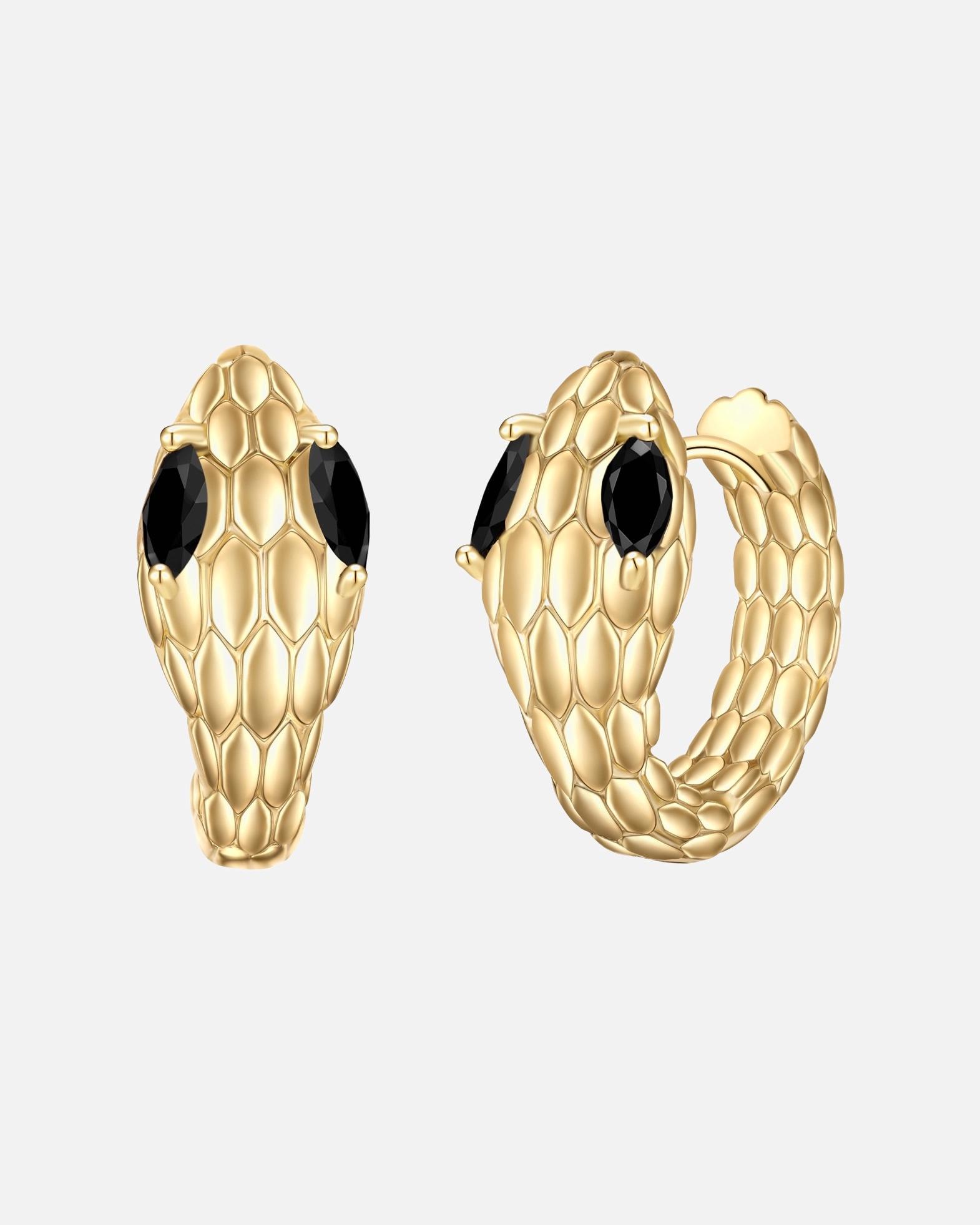 Obrączki dla Kobieta Kolczyki kólka waz z pozlacanego mosiadzu z Zirkonia 18,8 mm