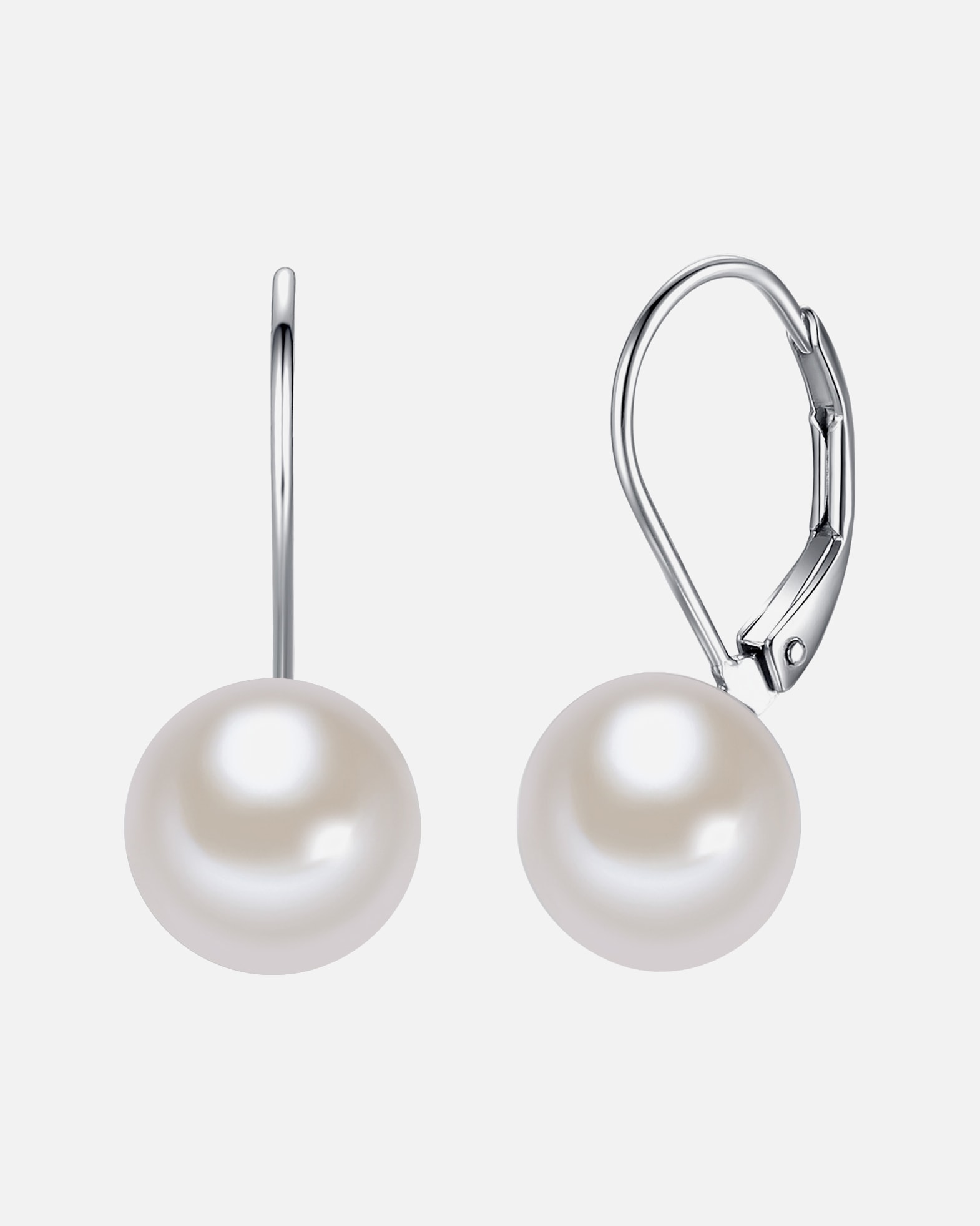 Kolczyki dla Kobieta Lulu & Jane Srebro wysokiej pr óby Perła hodowlana słodkowodna 18,0 mm