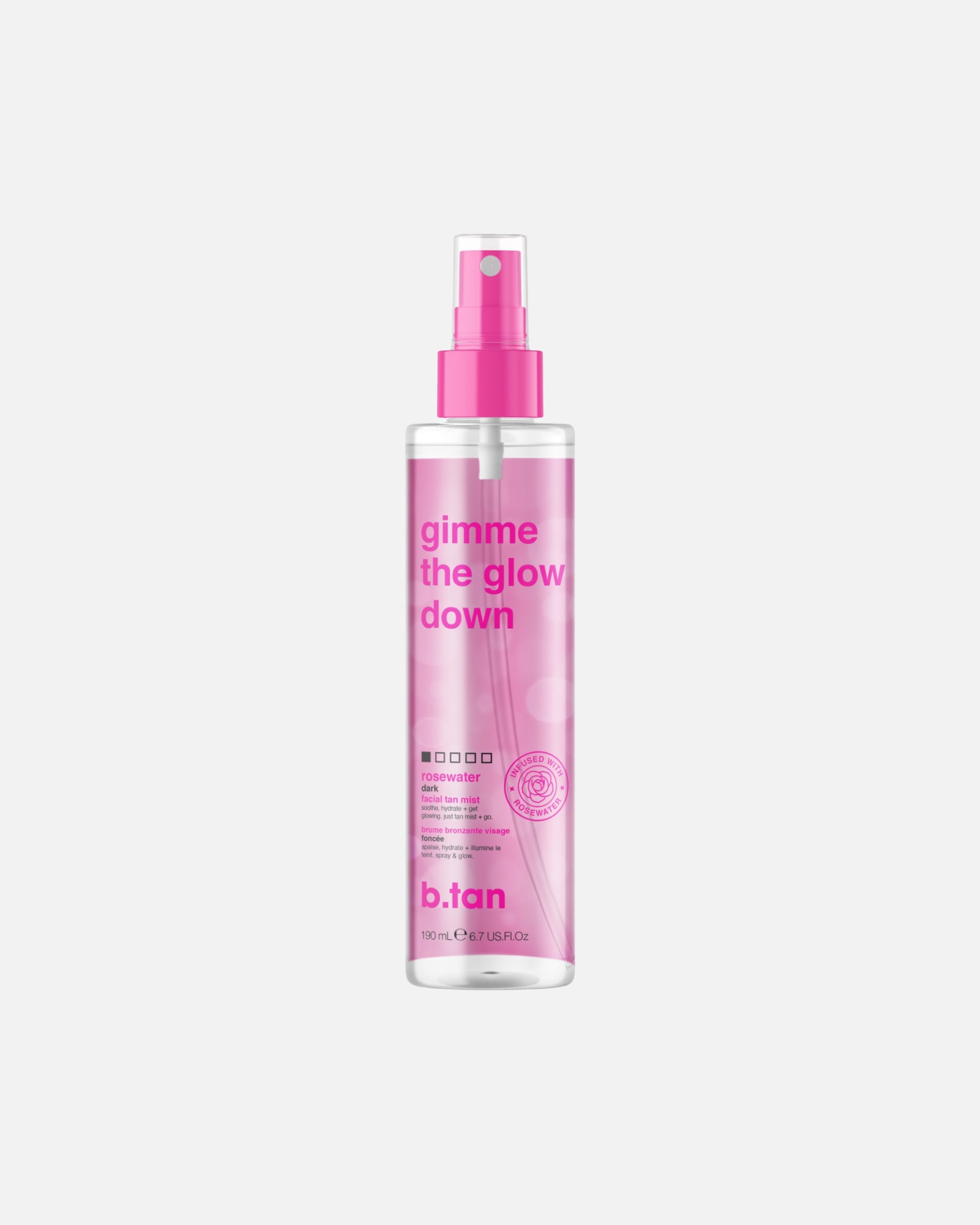 Samoopalacz dla Unisex B.Tan Mgiełka samoopalająca do twarzy z wodą różaną 190 ml