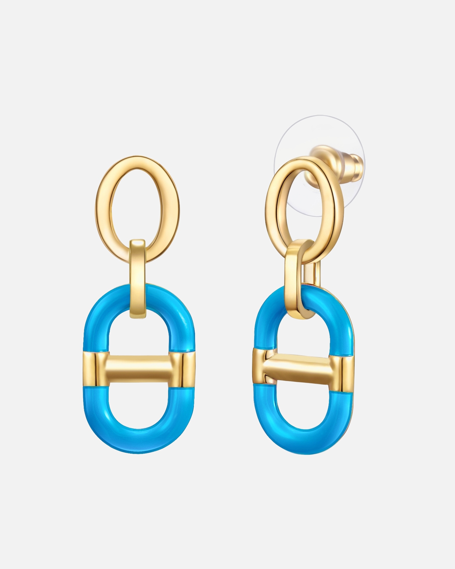 Kolczyki dla Kobieta Lulu & Jane Kolczyki Stop metali Żółte złoto 34,6 mm