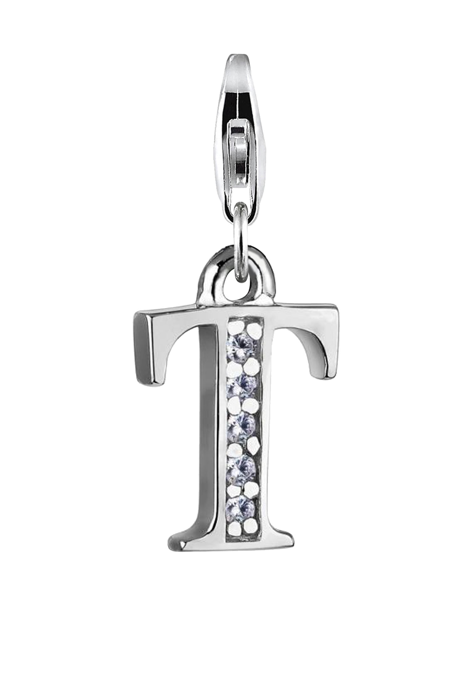 Damski wisiorek litera R ze srebra próby 925 sterling silver