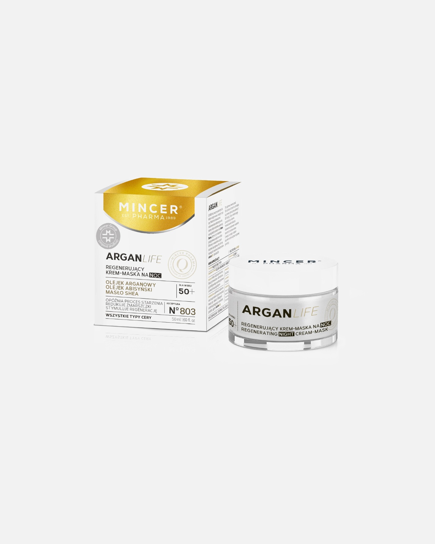 Krem do twarzy dla Kobieta Mincer ArganLife 50 ml
