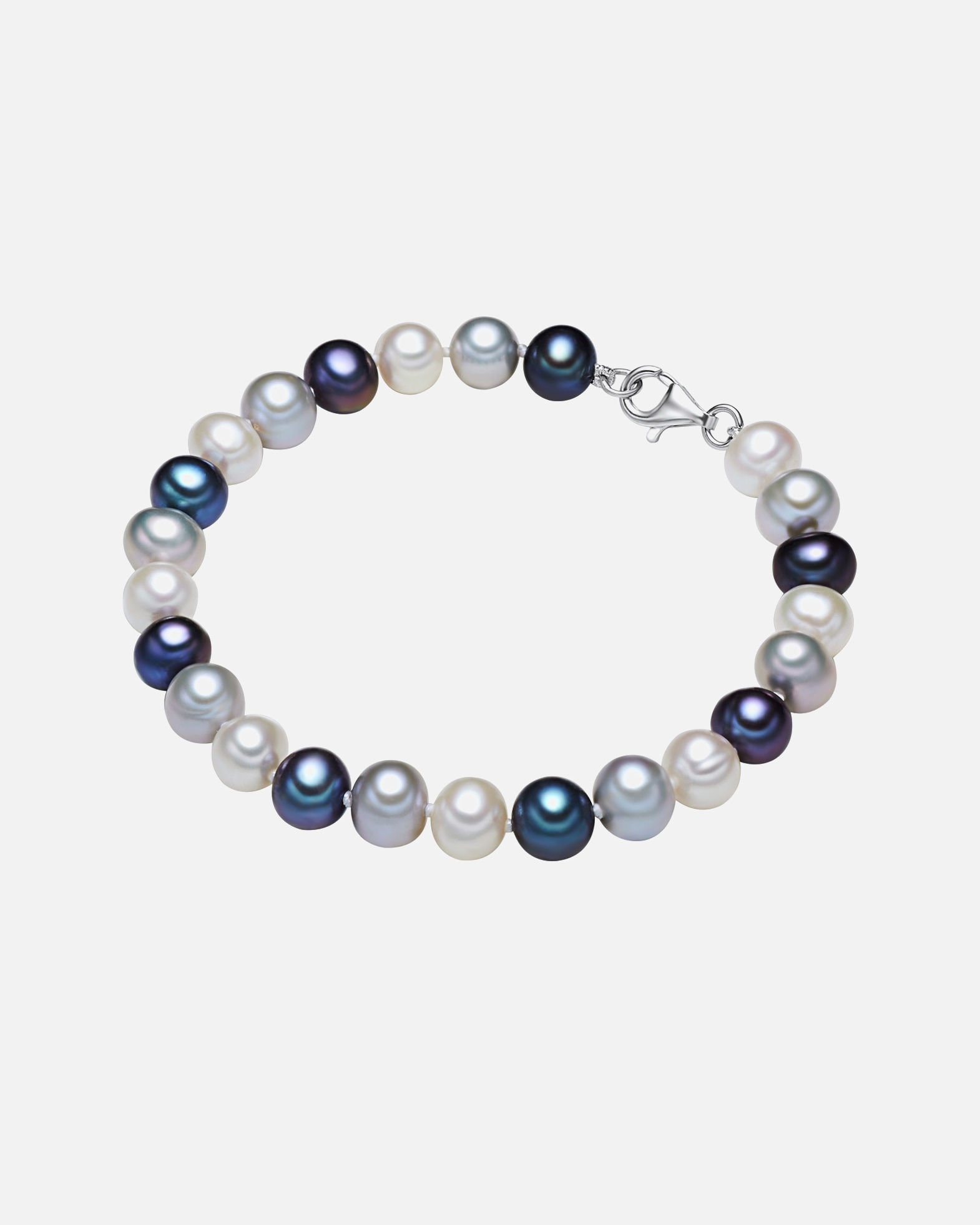 Bransoletka dla Kobieta Bransoletka z pereł srebro wysokiej próby Perła hodowlana słodkowodna srebrny 20