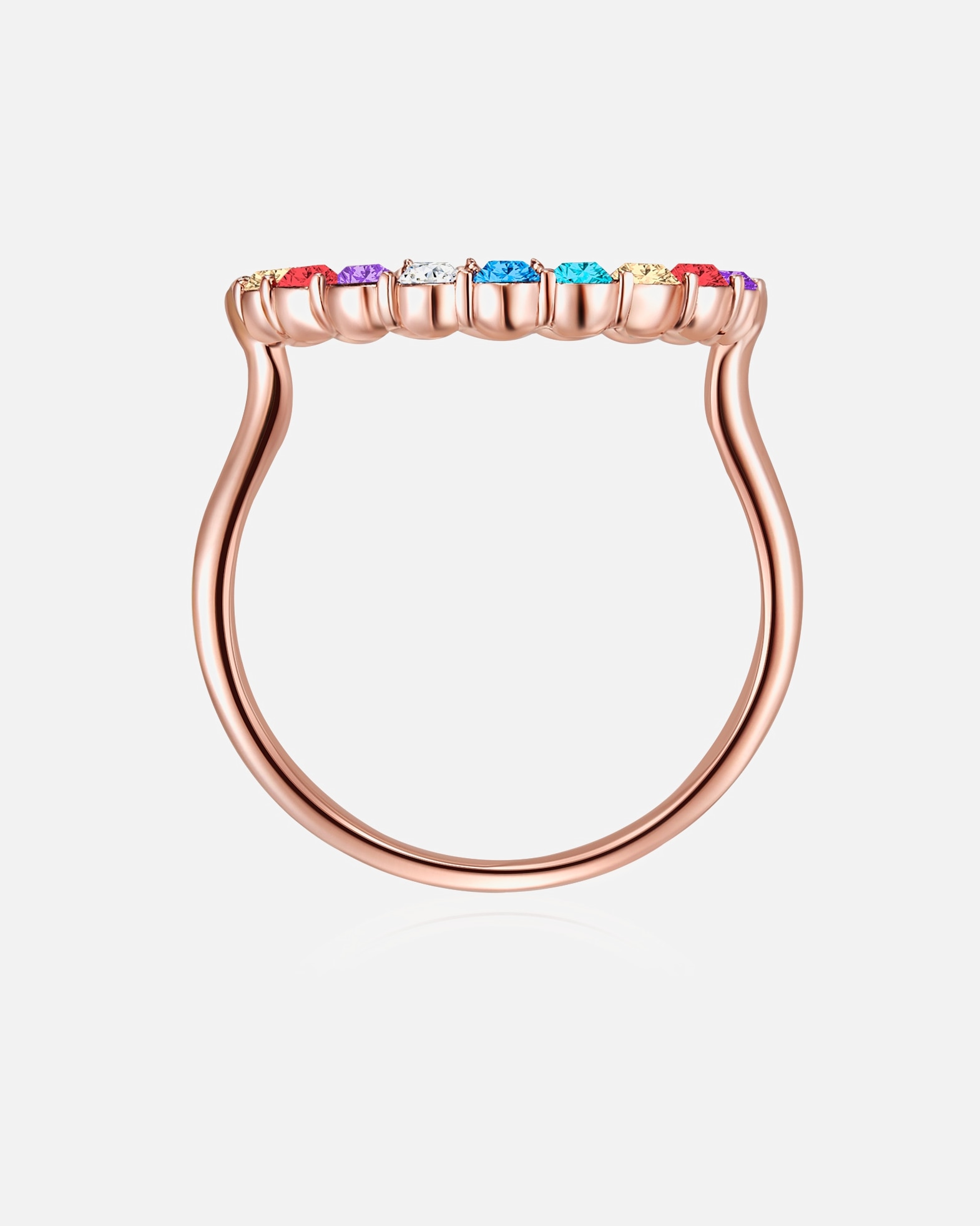 Pierścionek dla Kobieta Lulu & Jane Okrag Mosiadz Zdobienie kryształkami Swarovski® 52