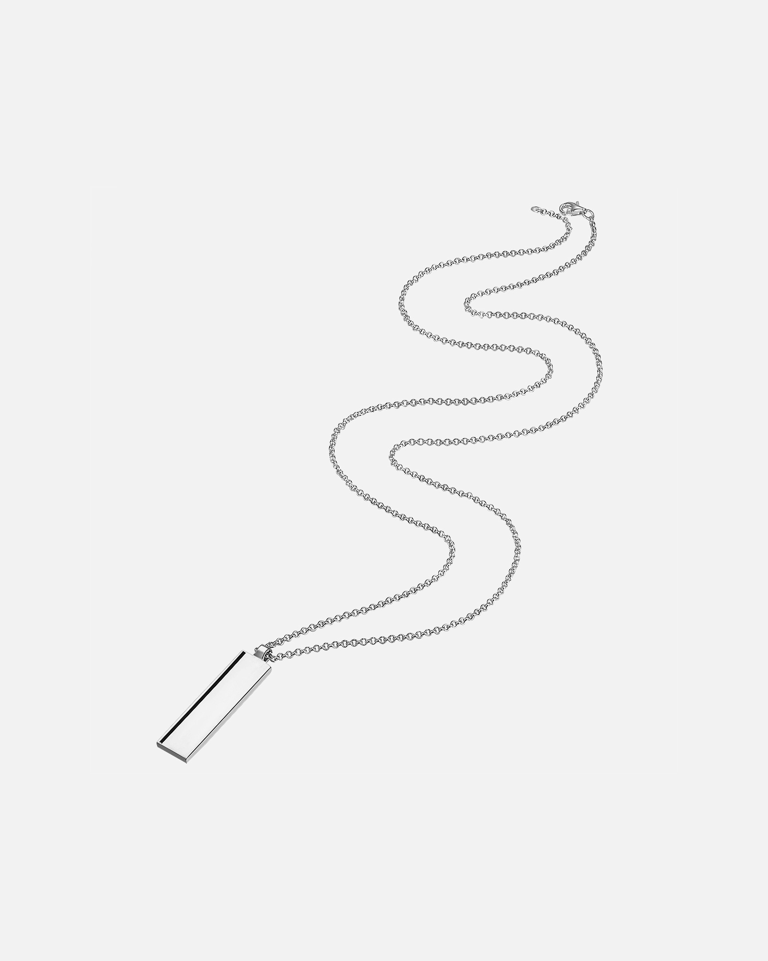 Naszyjnik dla Mężczyzna Männerglanz Łańcuszek z Srebro wysokiej próby w Srebrny 59,0 cm