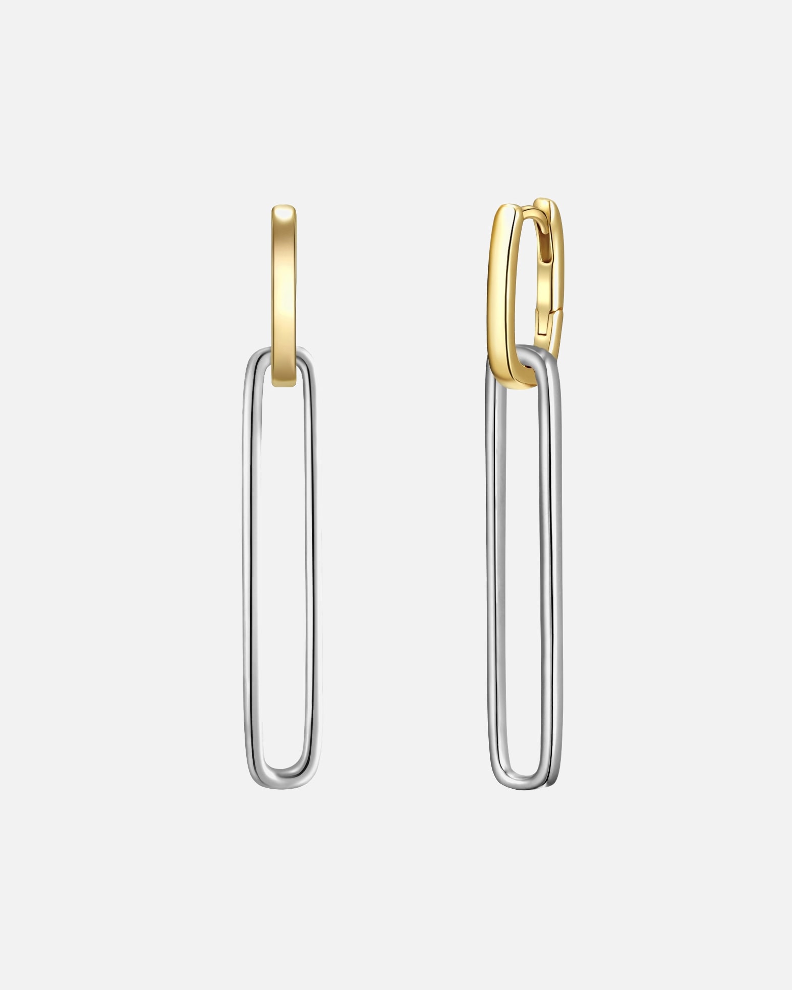 Kolczyki dla Kobieta Glanzstücke München Kolczyki z Srebro wysokiej próby w Srebrny/żółte złoto 44,5 mm