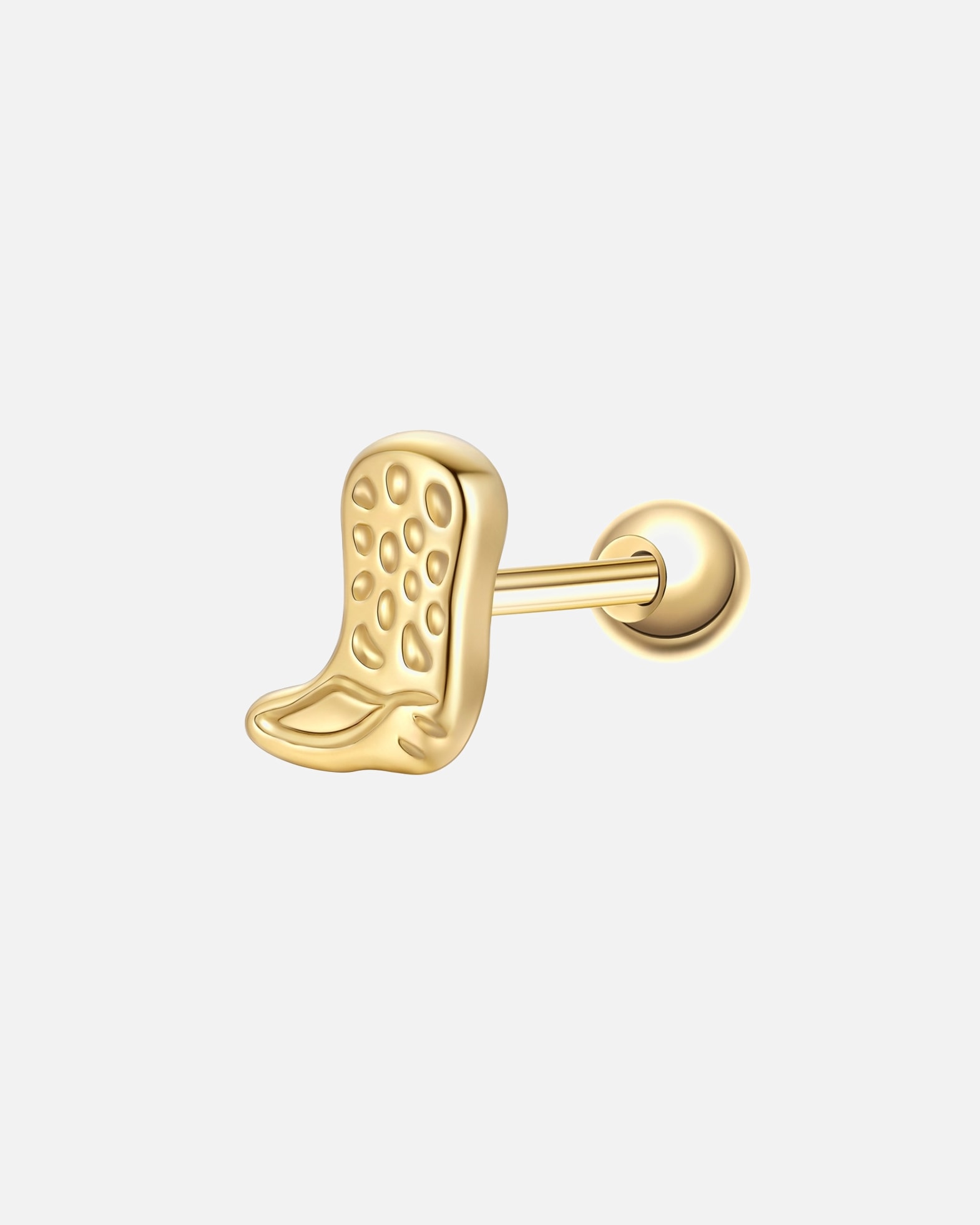 Kolczyki dla Kobieta Glanzstücke München Piercing Cowboystiefel z srebra próby 925 w kolorze zlotym 5,8 mm