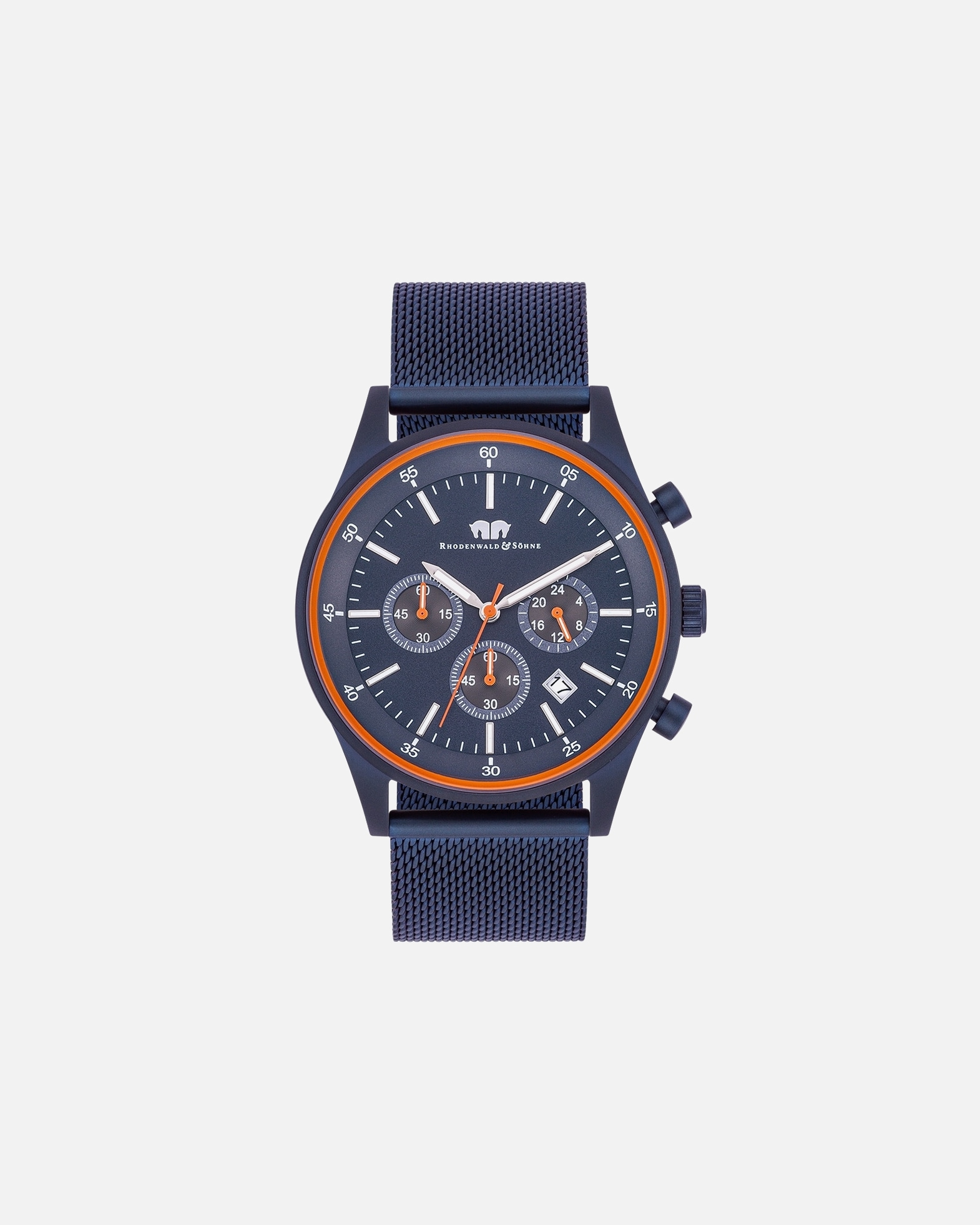 Zegar dla Mężczyzna Rhodenwald & Söhne Chronograf Goodwill Niebieski Stal nierdzewna Niebieski 43,0 mm