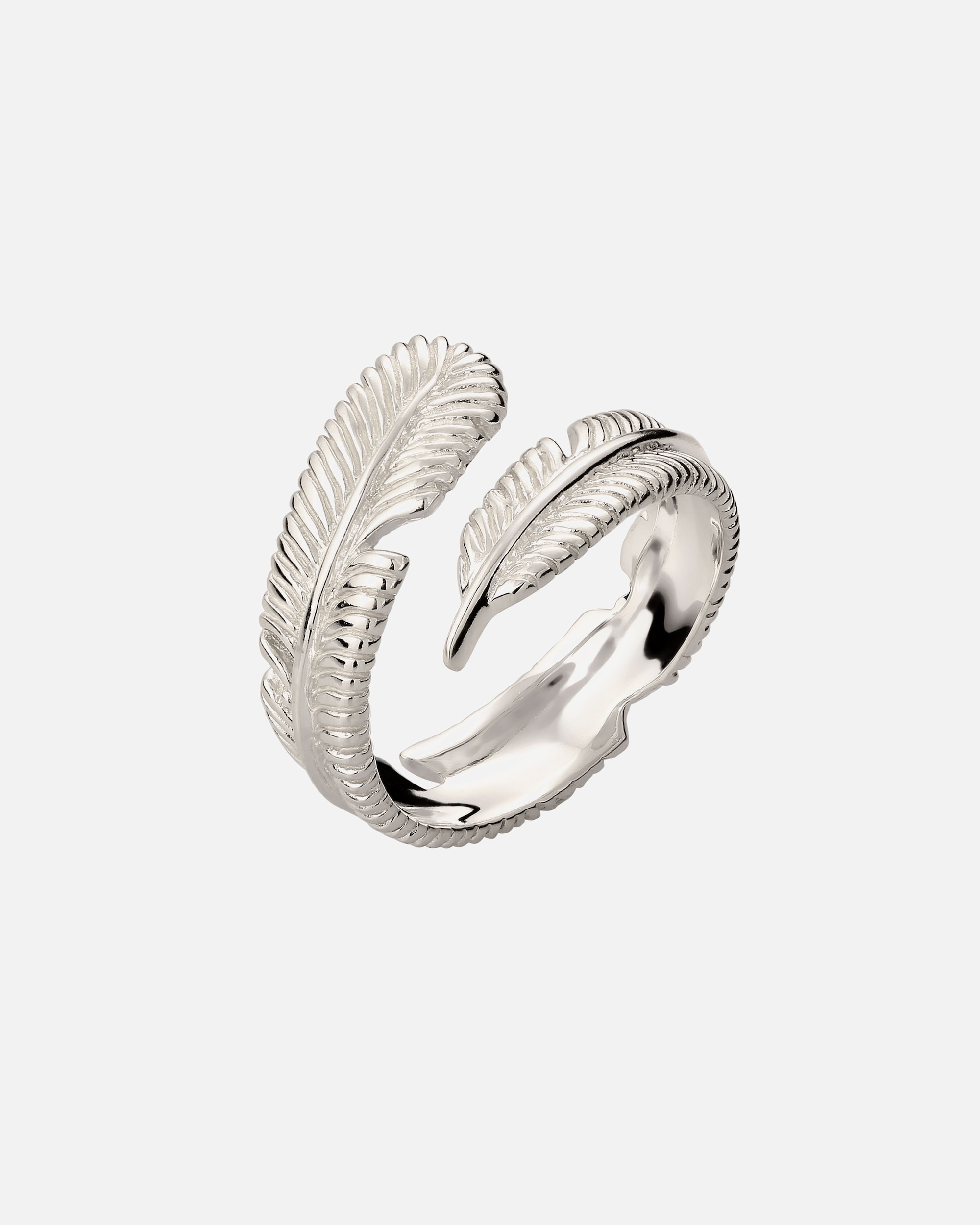 Pierścionek dla Mężczyzna Pierścionek z pierścieniem Męskie Pióro 925 Sterling Silver Boho 66