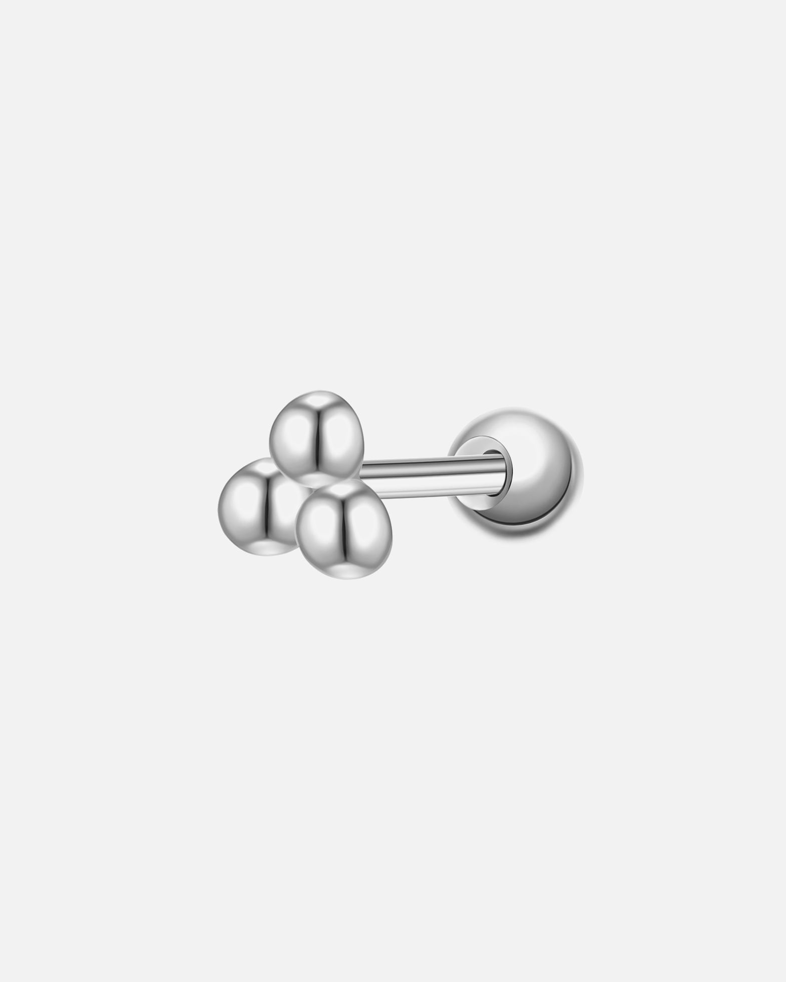 Kolczyki dla Kobieta Glanzstücke München Piercing Kugeln z srebra próby 925 w kolorze srebrnym 3,7 mm