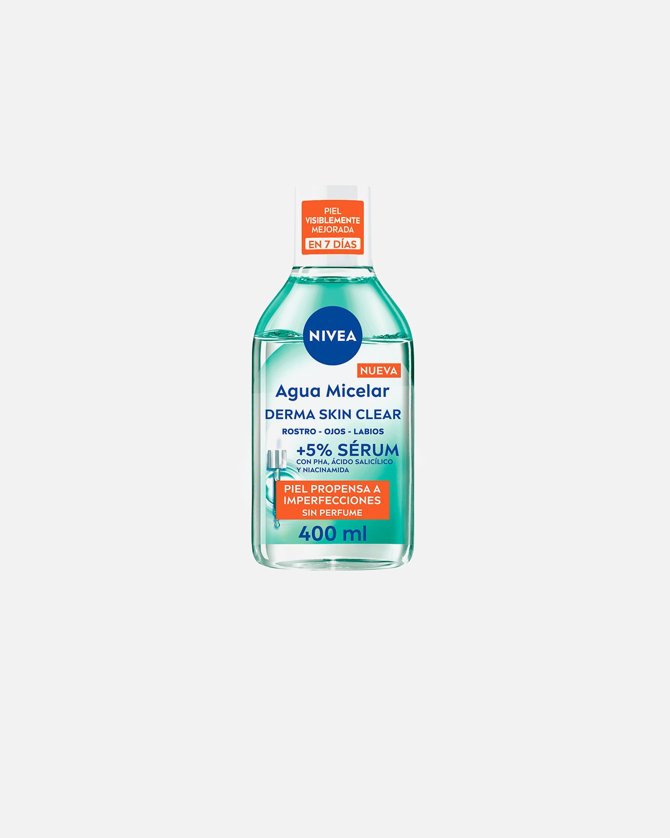Woda micelarna dla Unisex NIVEA Serum przeciw niedoskonałościom z wodą micelarną 400 ml