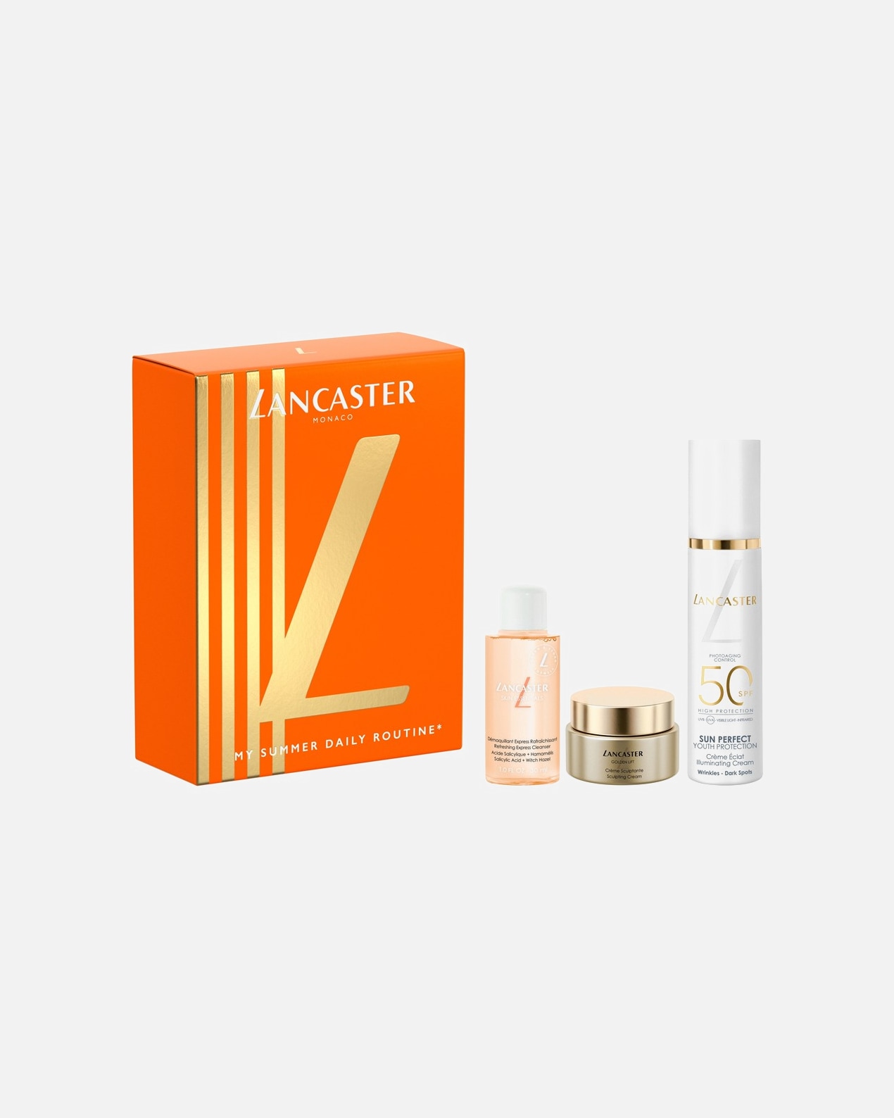 Zestaw do pielęgnacji twarzy dla Unisex Lancaster My Summer Daily Routine Set 1 sztuka