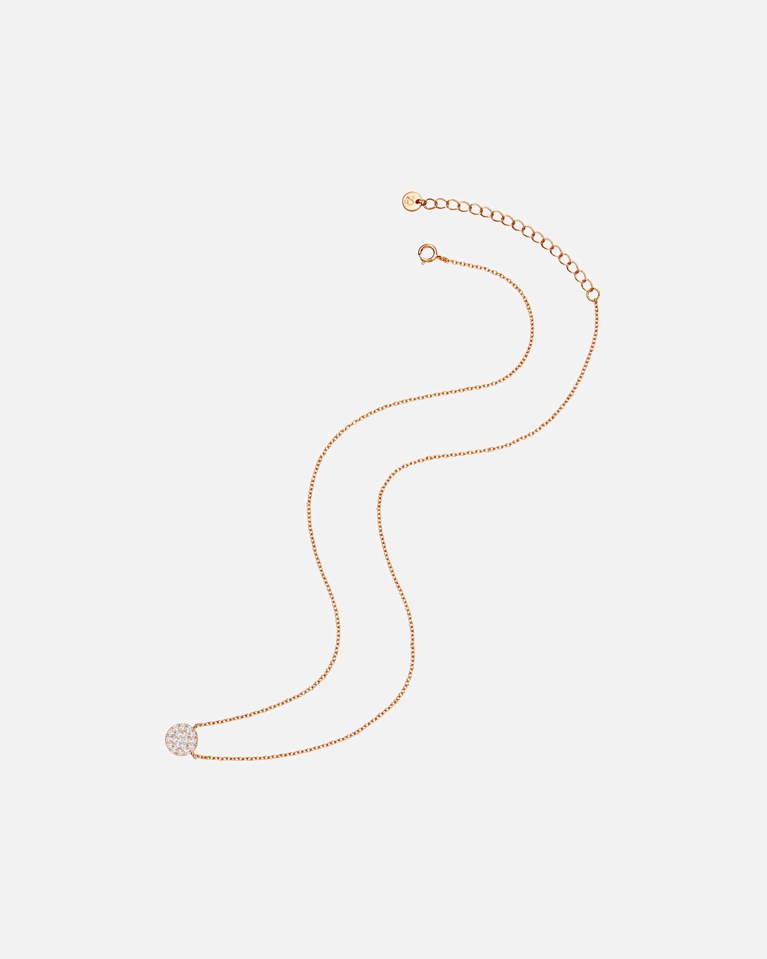 Naszyjnik dla Kobieta Glanzstücke München Łańcuszek z Srebro wysokiej próby w Różowy złoty 40,0 cm Basiskette + 5,0 cm Verlängerung