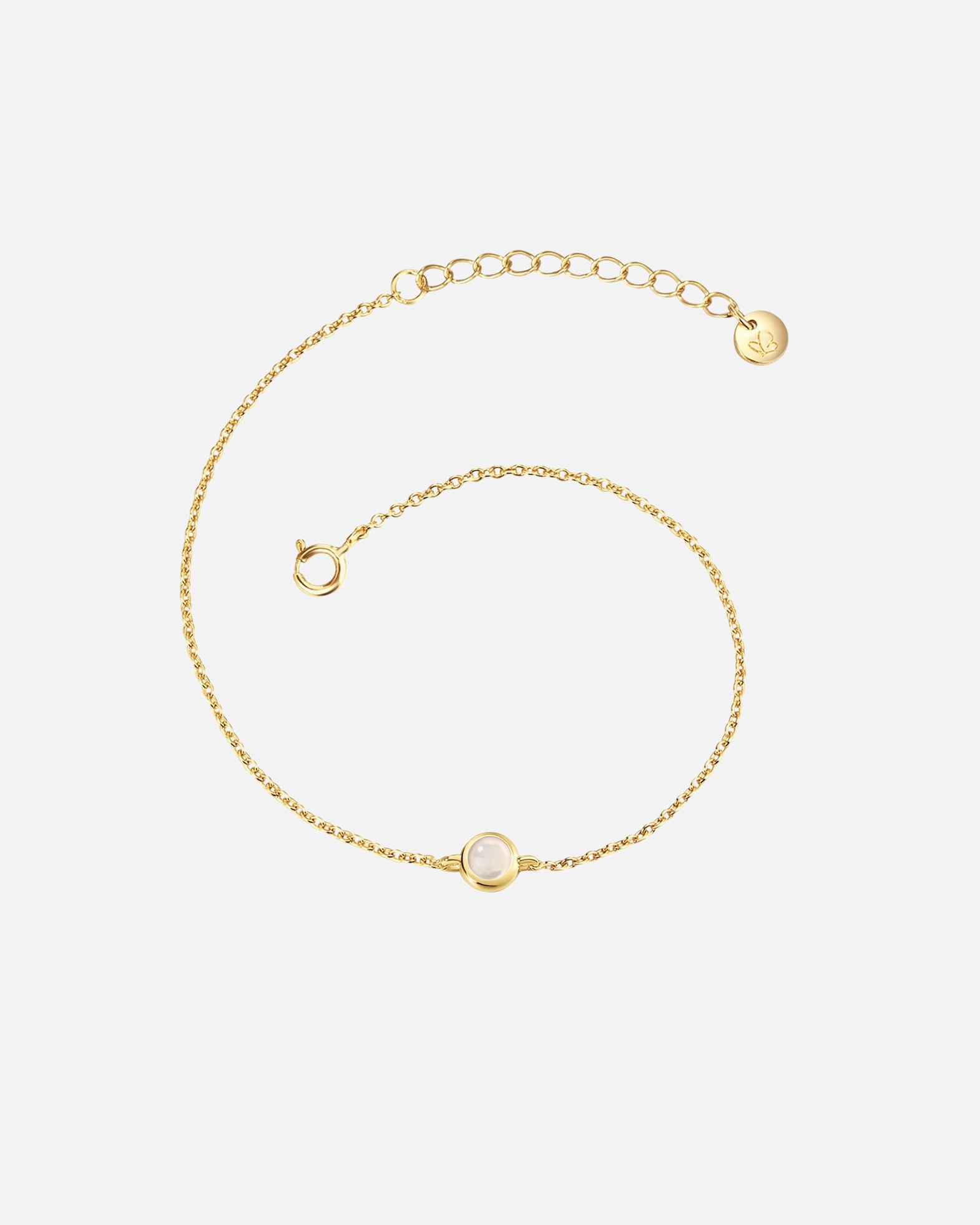 Bransoletka dla Kobieta Bransoletka z Srebro wysokiej próby w Żółte złoto 17,0 cm Basislänge + 3,0 cm Verlängerung