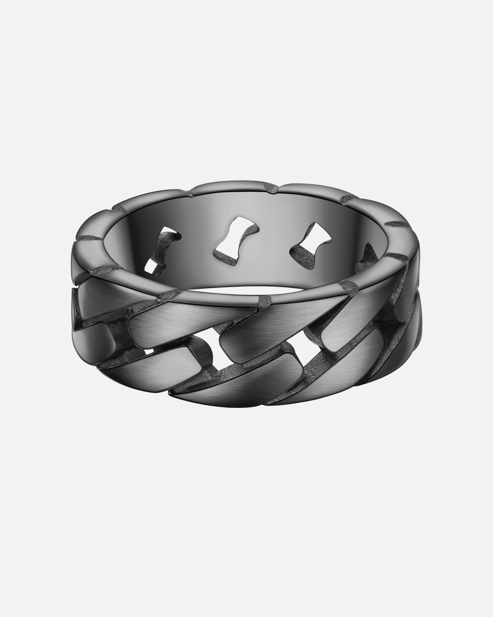 Pierścionek dla Mężczyzna True Rebels Pierscionek ze Stali Nierdzewnej w gunmetal 68