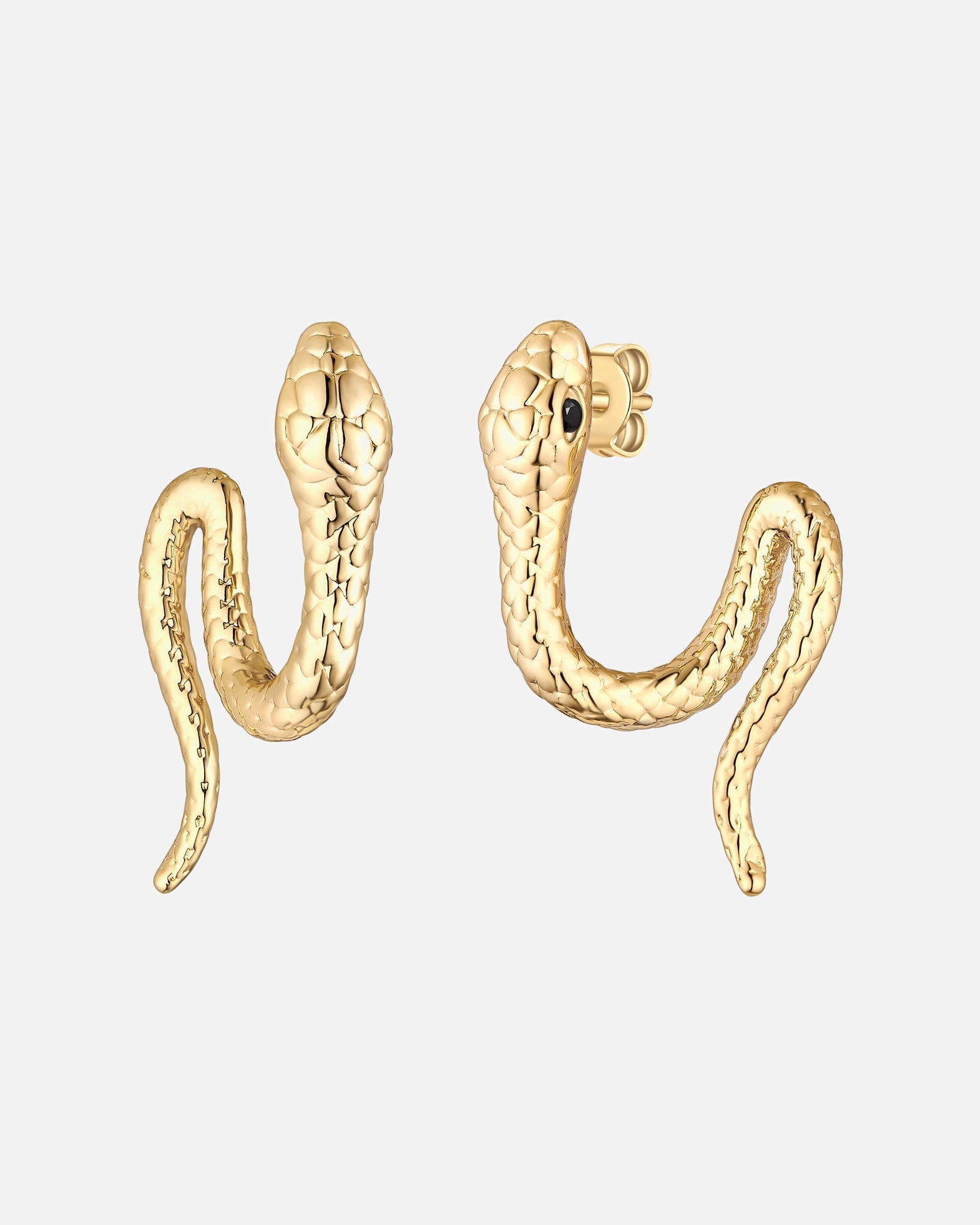 Obrączki dla Kobieta Yokoamii Kolczyki weze z mosiadzu w kolorze zlotym z cyrkoniami 29,2 mm