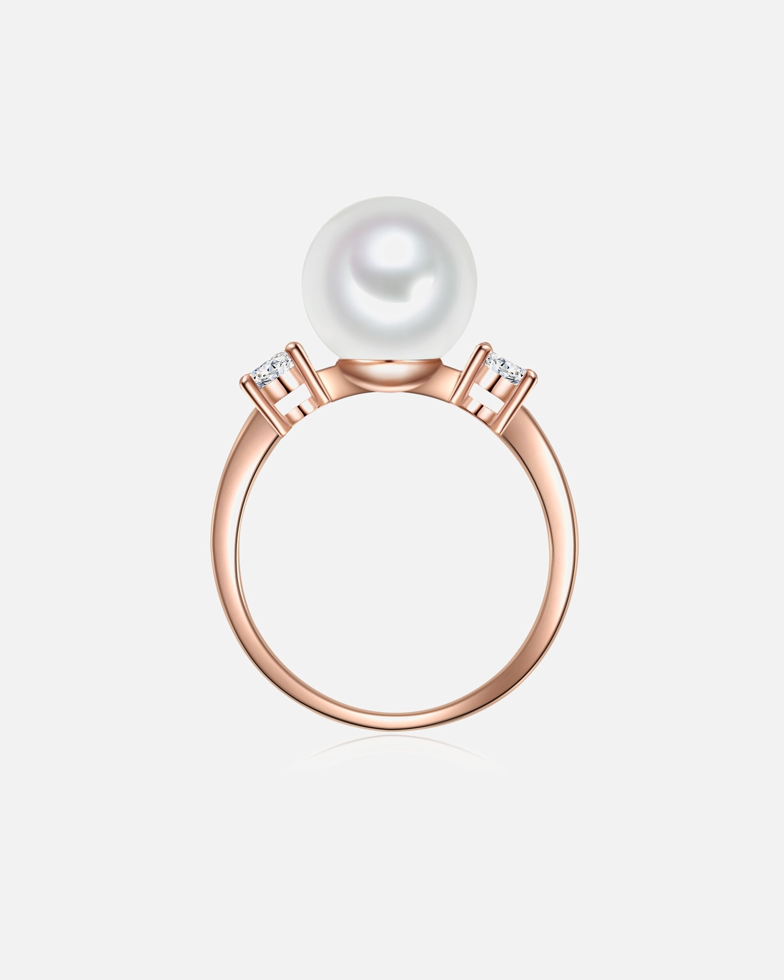 Pierścionek dla Kobieta Lulu & Jane Mosiadz Cyrkonia Sztuczna perła 56