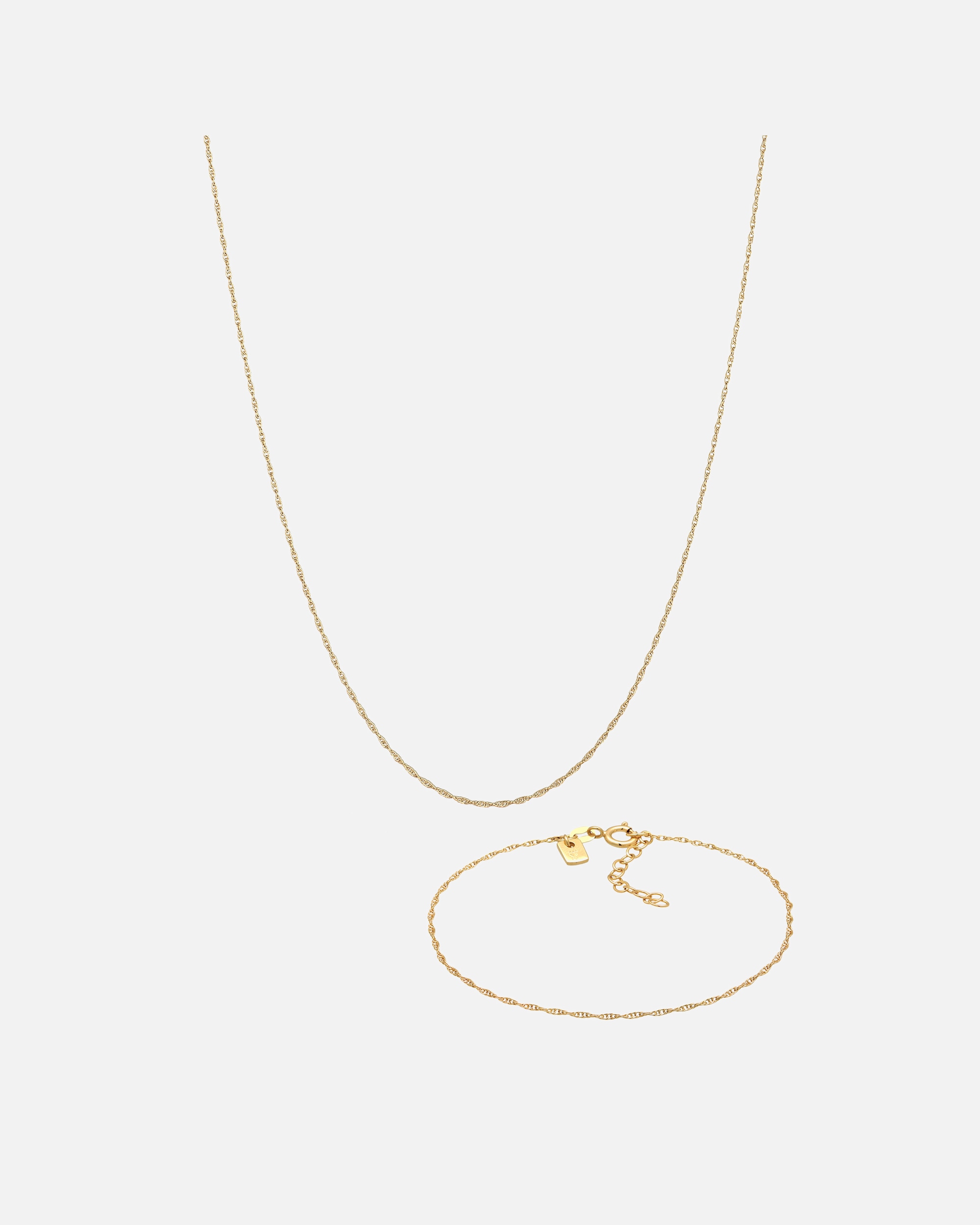 Komplet biżuterii dla Mężczyzna KUZZOI Męski zestaw Basic Twisted ze srebra próby 925 Sterling Silver golfarben