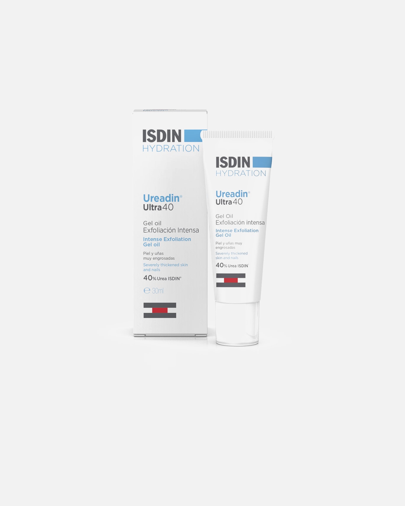 Peeling do ciała dla Unisex ISDIN UREADIN ULTRA40 złuszczający żel-olejek 30 ml