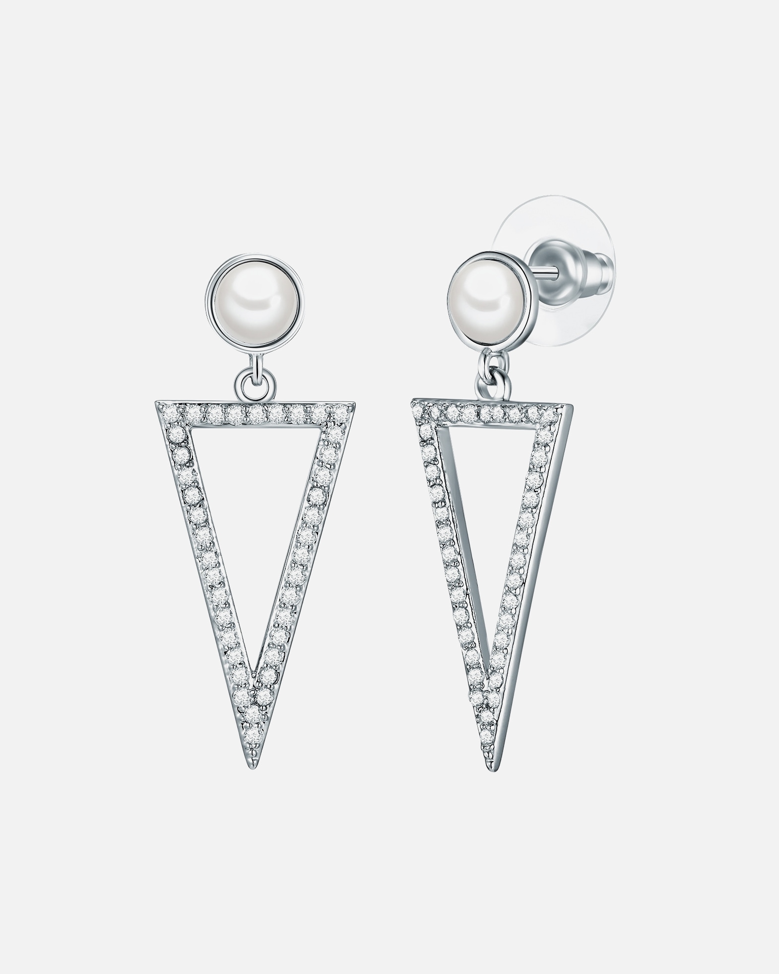 Kolczyki dla Kobieta Mosiadz Cyrkonia Sztuczna perła 40,0 mm