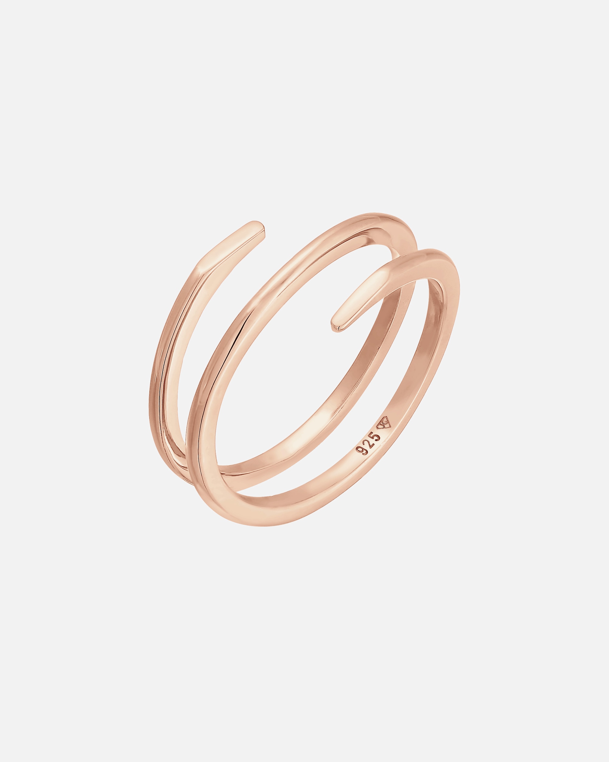 Pierścionek dla Kobieta Elli Damski zawijany filigranowy Twist Trend, srebro 925 Sterling Silver 56