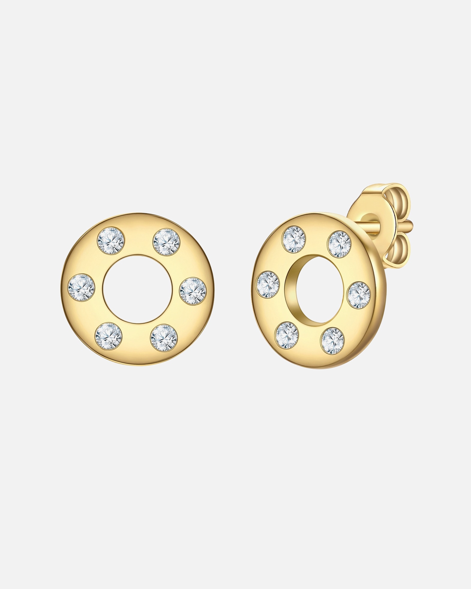 Kolczyki dla Kobieta Rafaela Donata Kolczyki z Srebro wysokiej próby w Żółte złoto 11,1 mm